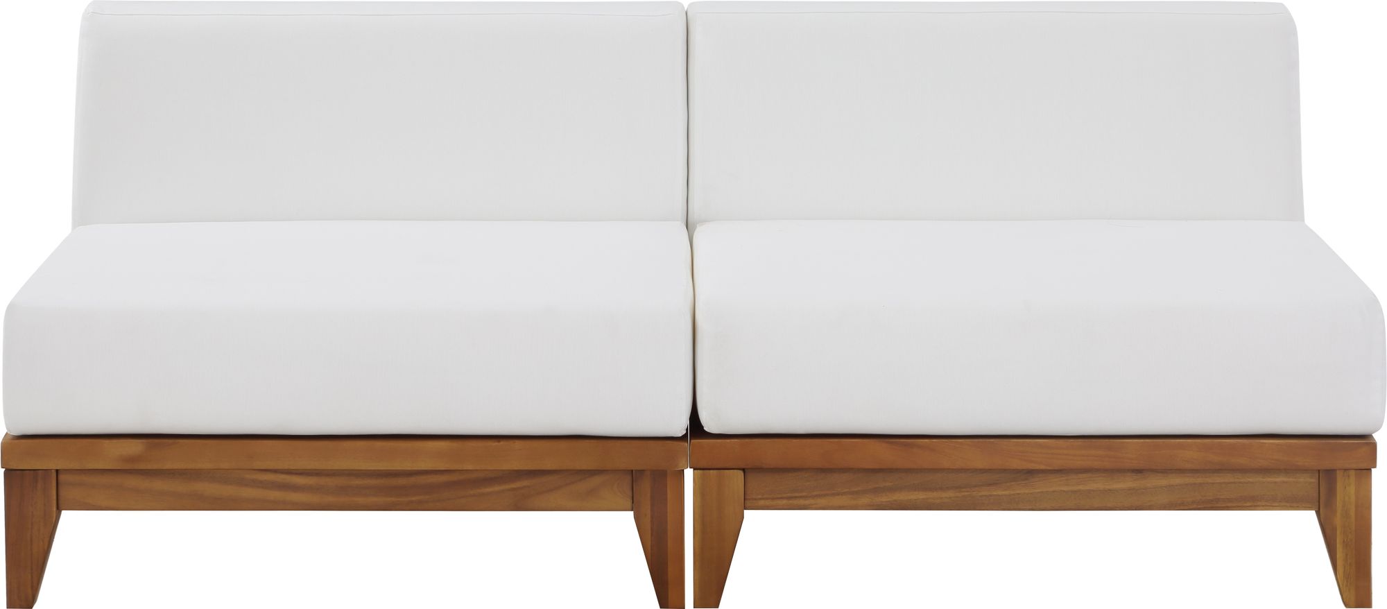 Rio 69" Outdoor Patio Waterproof Fabric Armless Modular Sofa