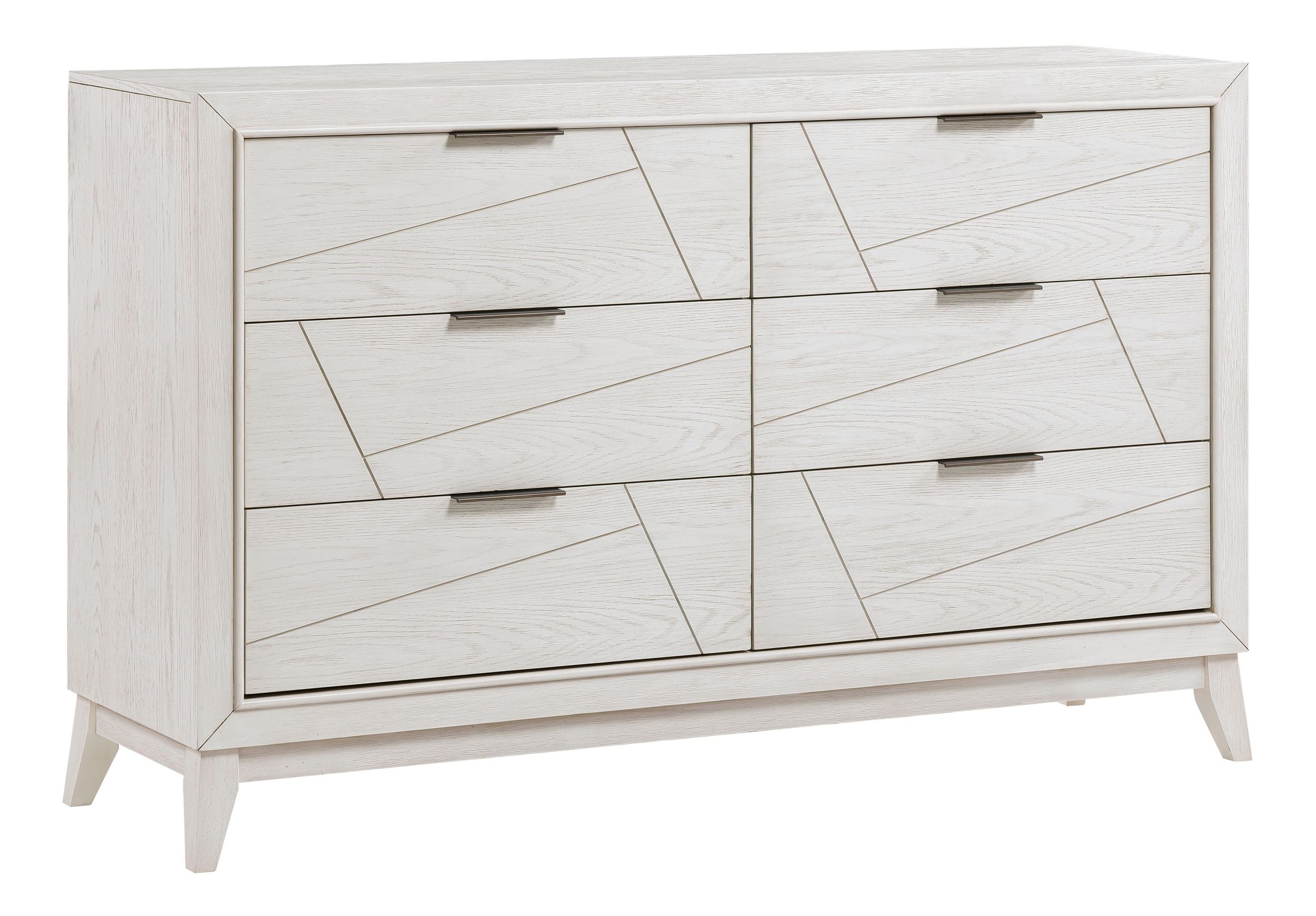 Asteria Chenille/Wood Panel Bedroom Set with LED Lighting