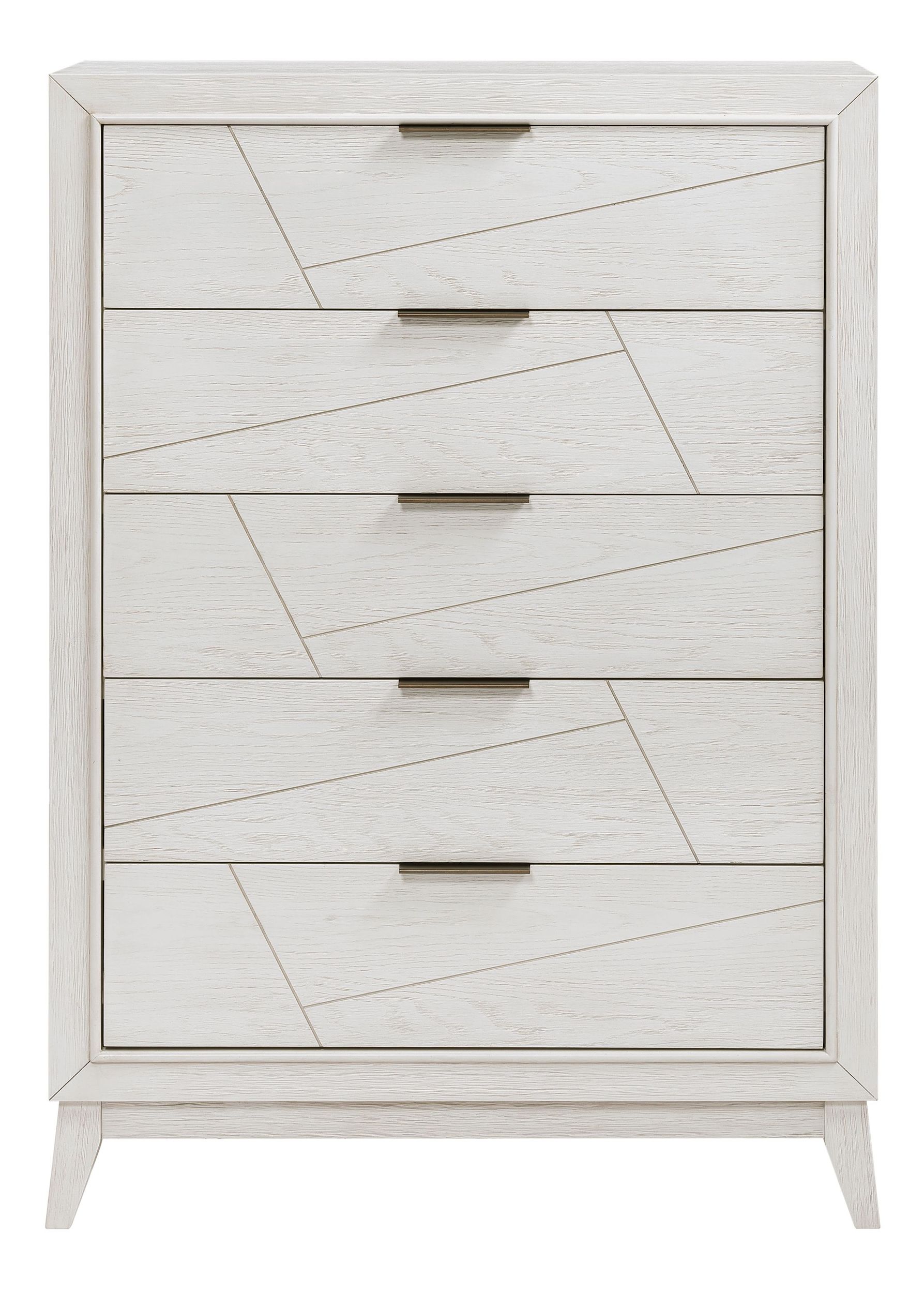 Asteria Chenille/Wood Panel Bedroom Set with LED Lighting