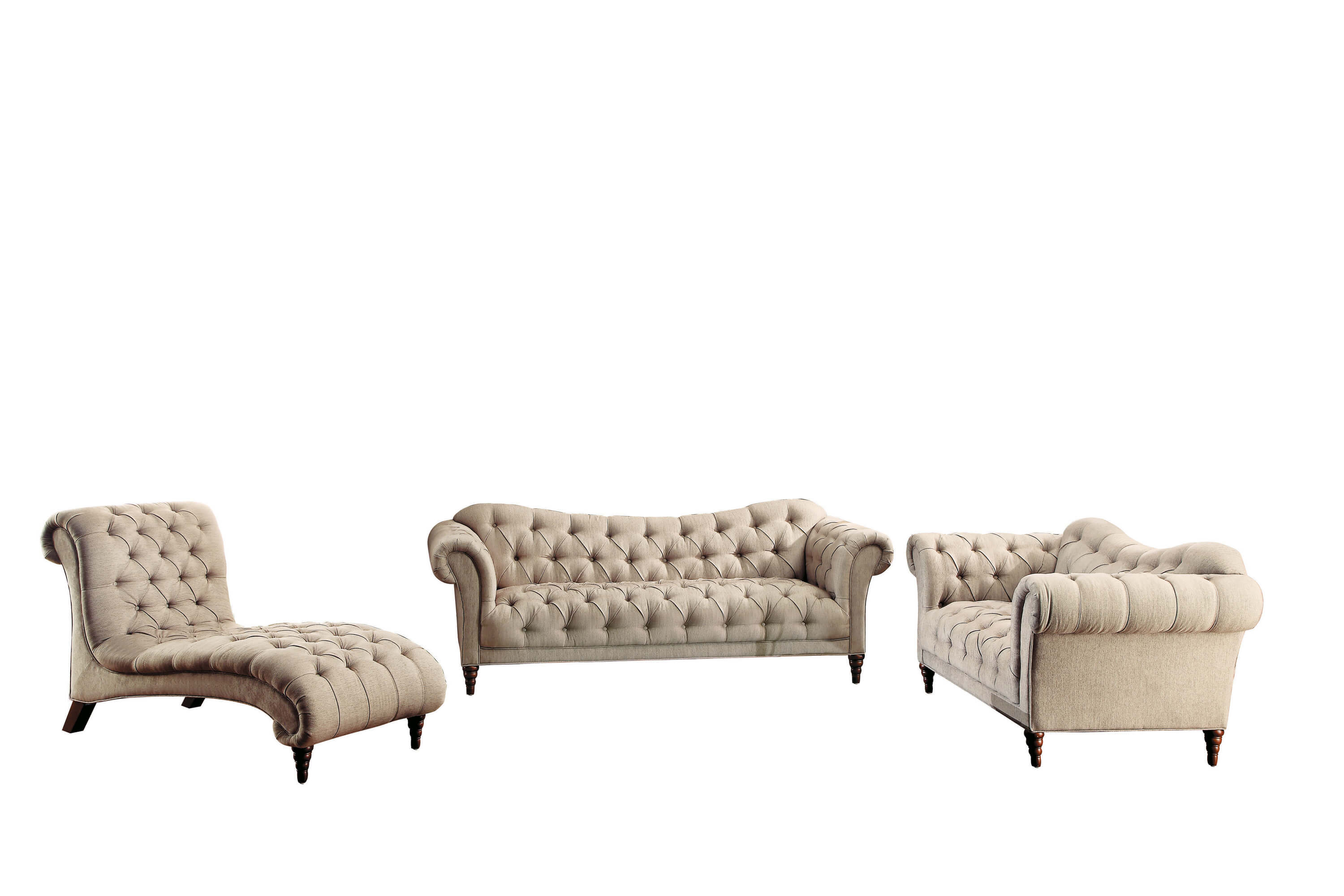St Claire Fabric Living Room Set by Homelegance