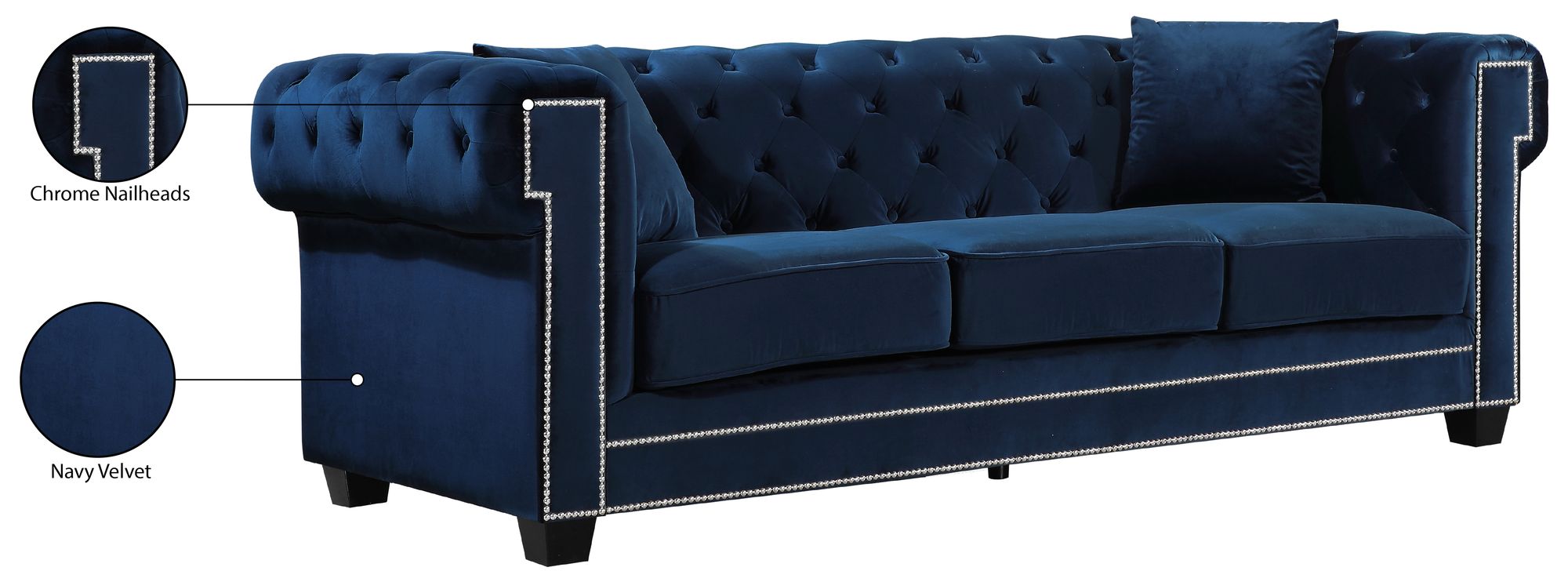 Bowery Velvet Sofa