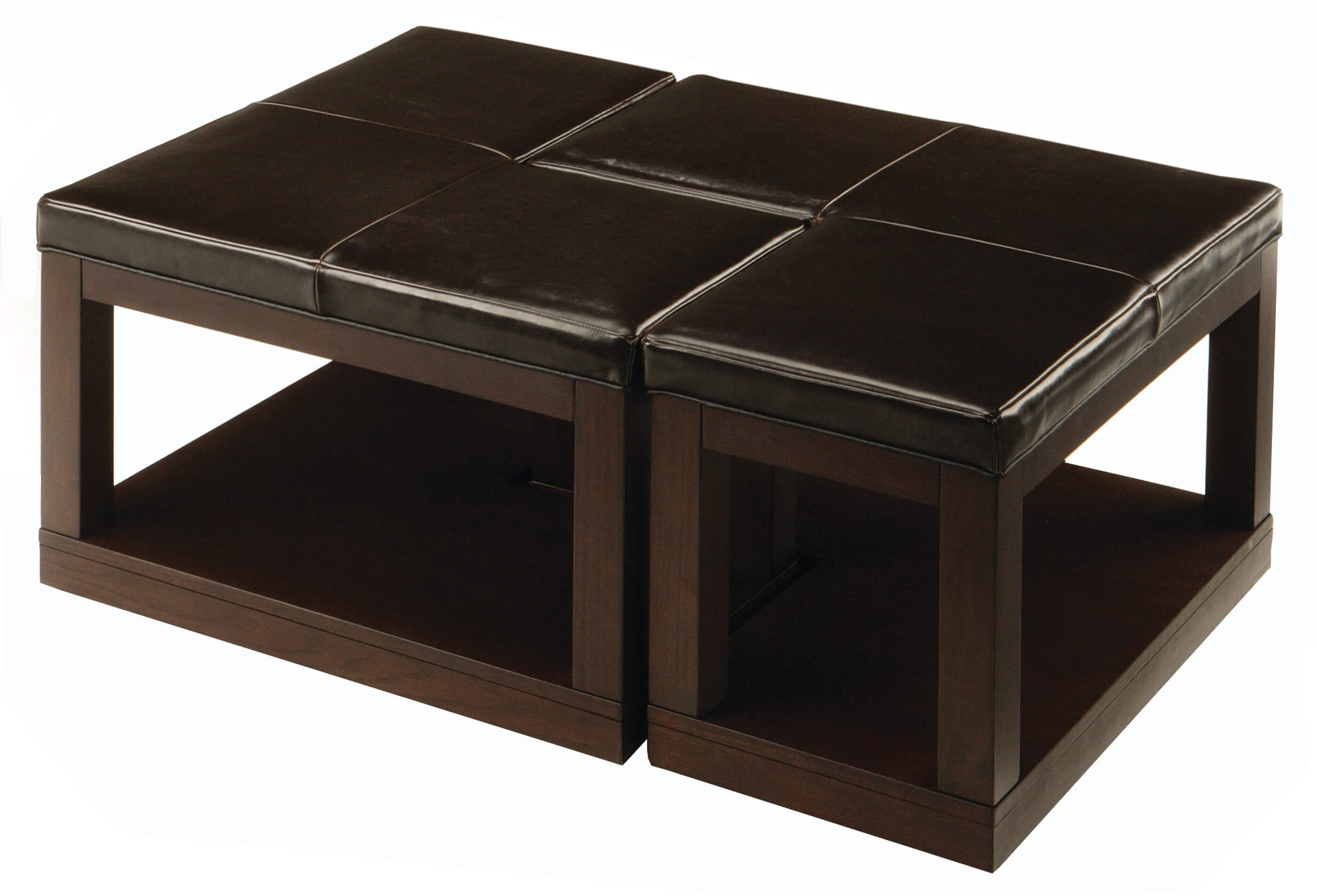 Frisco Bi-Cast Vinyl Coffee Table by Homelegance