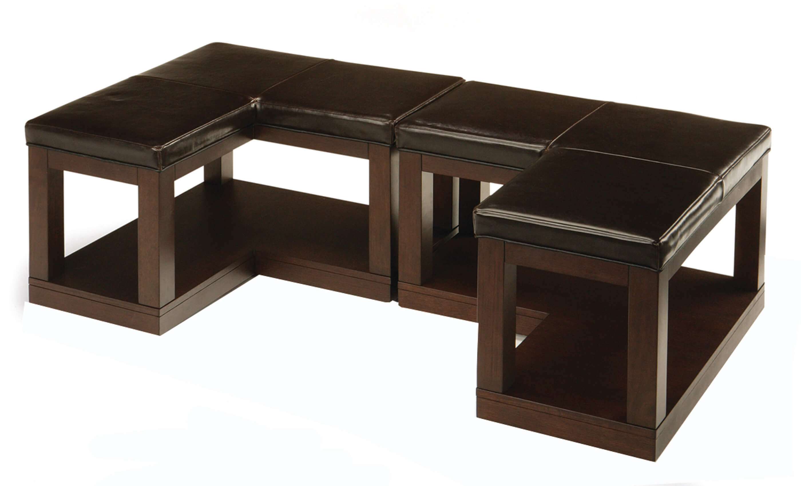 Frisco Bi-Cast Vinyl Coffee Table by Homelegance