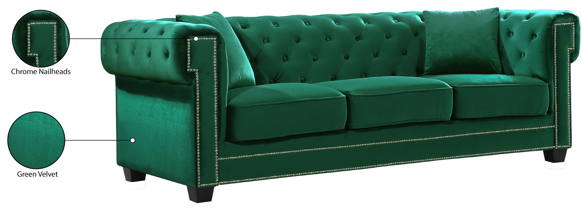 Bowery Velvet Sofa