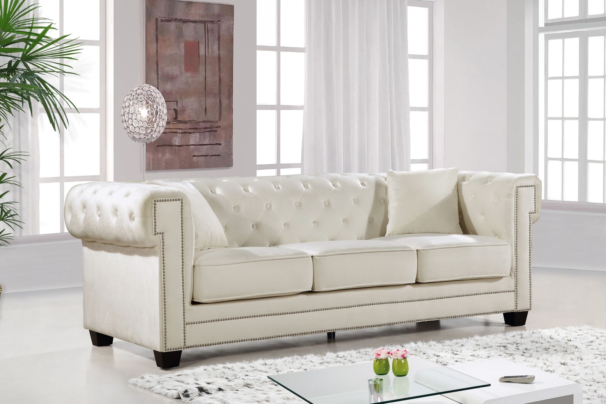 Bowery Velvet Sofa