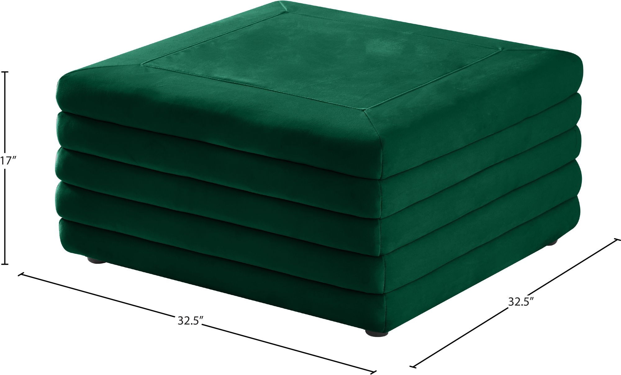 Lorenzo Velvet Ottoman/Coffee Table