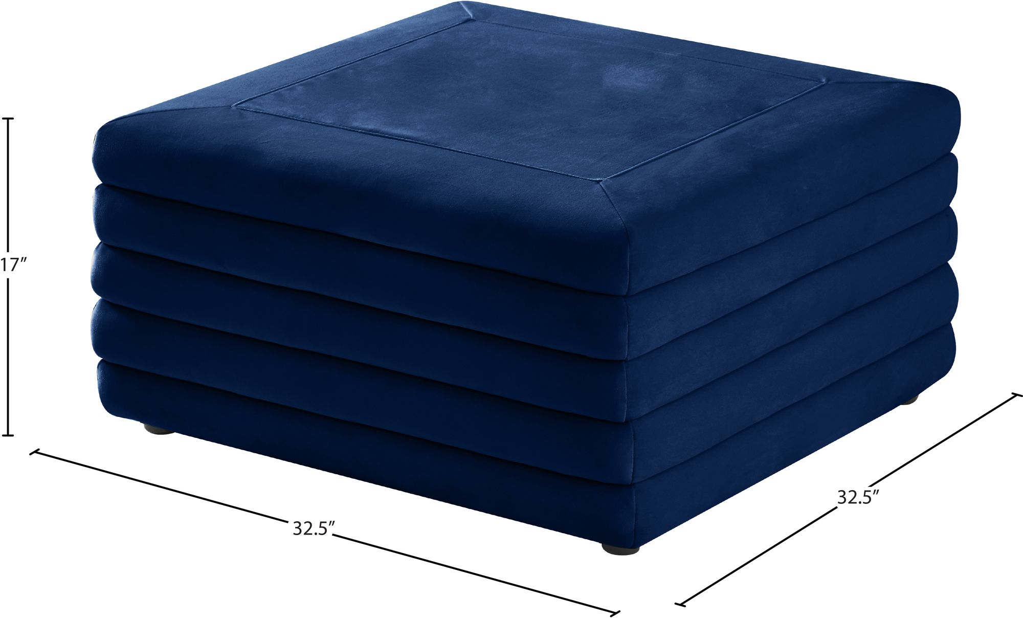 Lorenzo Velvet Ottoman/Coffee Table