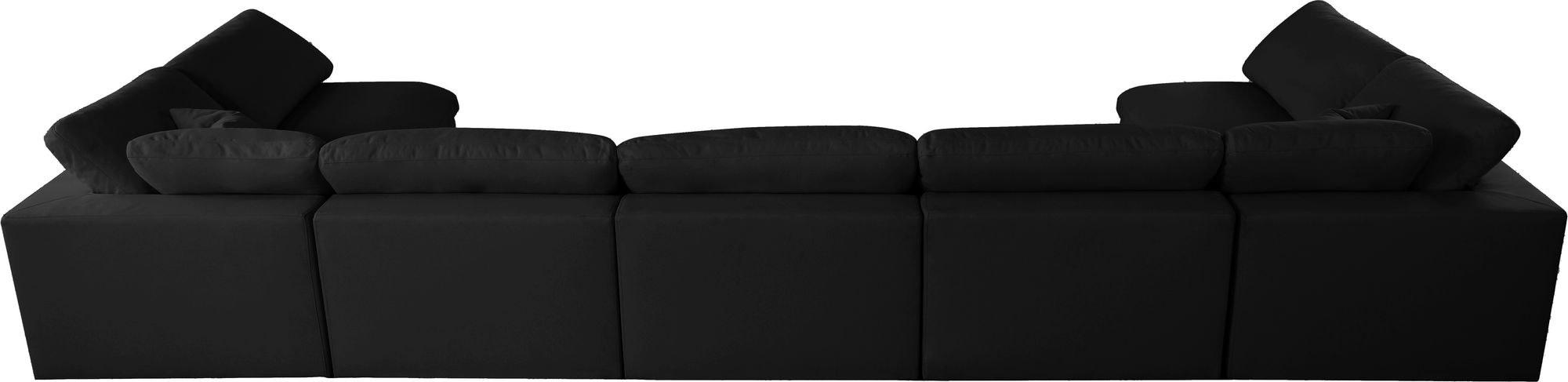 Serene 197" 7-Piece Linen Fabric Deluxe Comfort Modular Sectional