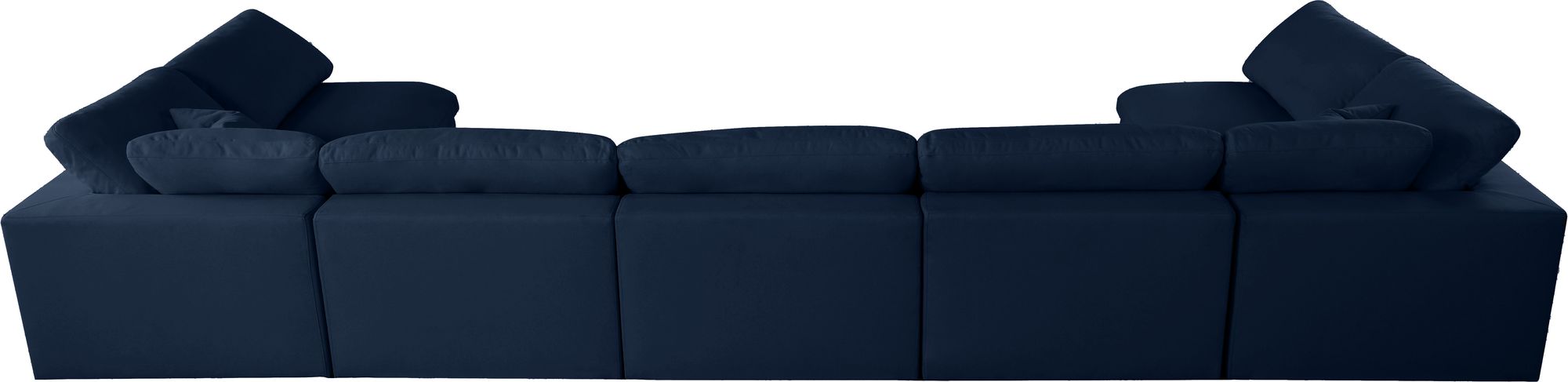 Serene 197" 7-Piece Linen Fabric Deluxe Comfort Modular Sectional