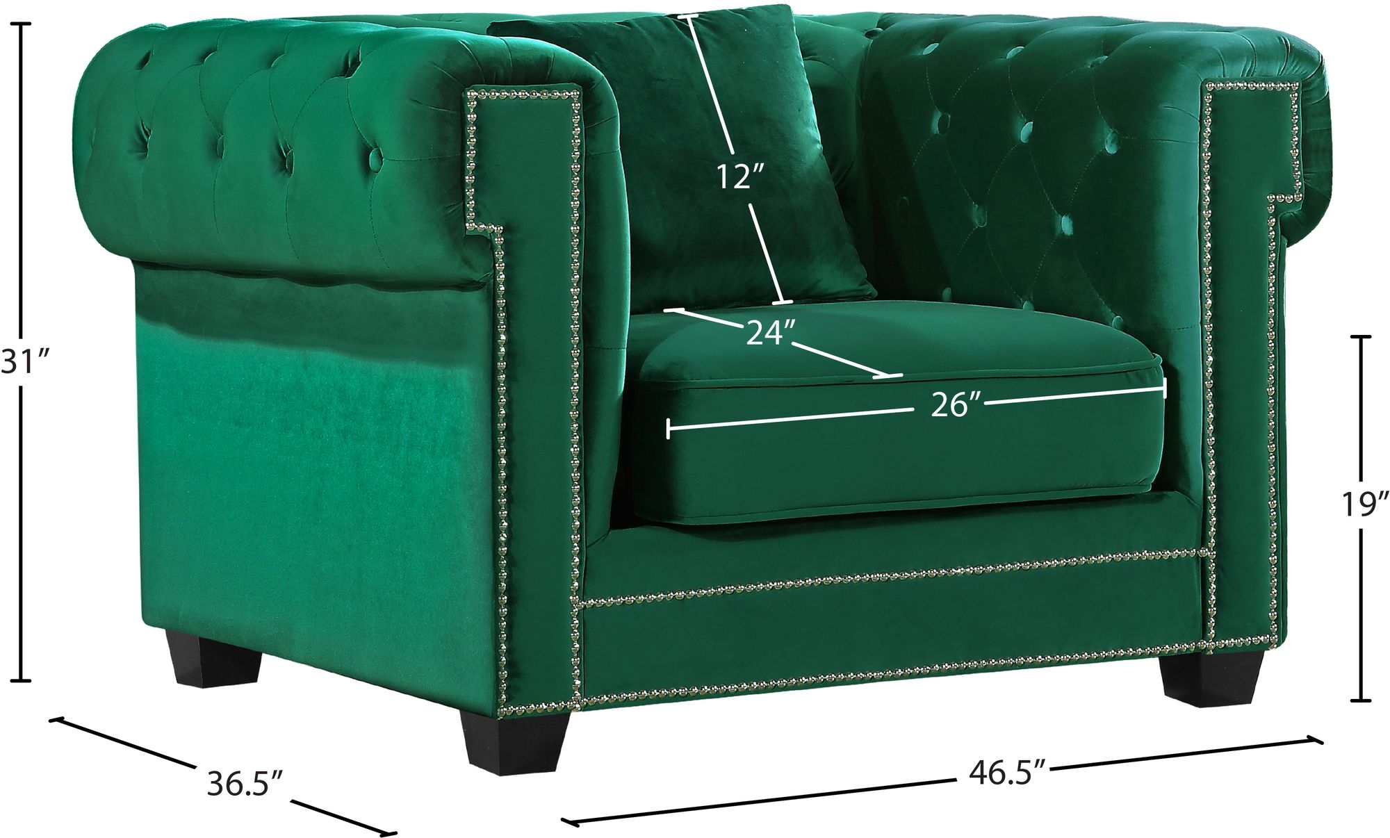 Bowery Velvet Chair