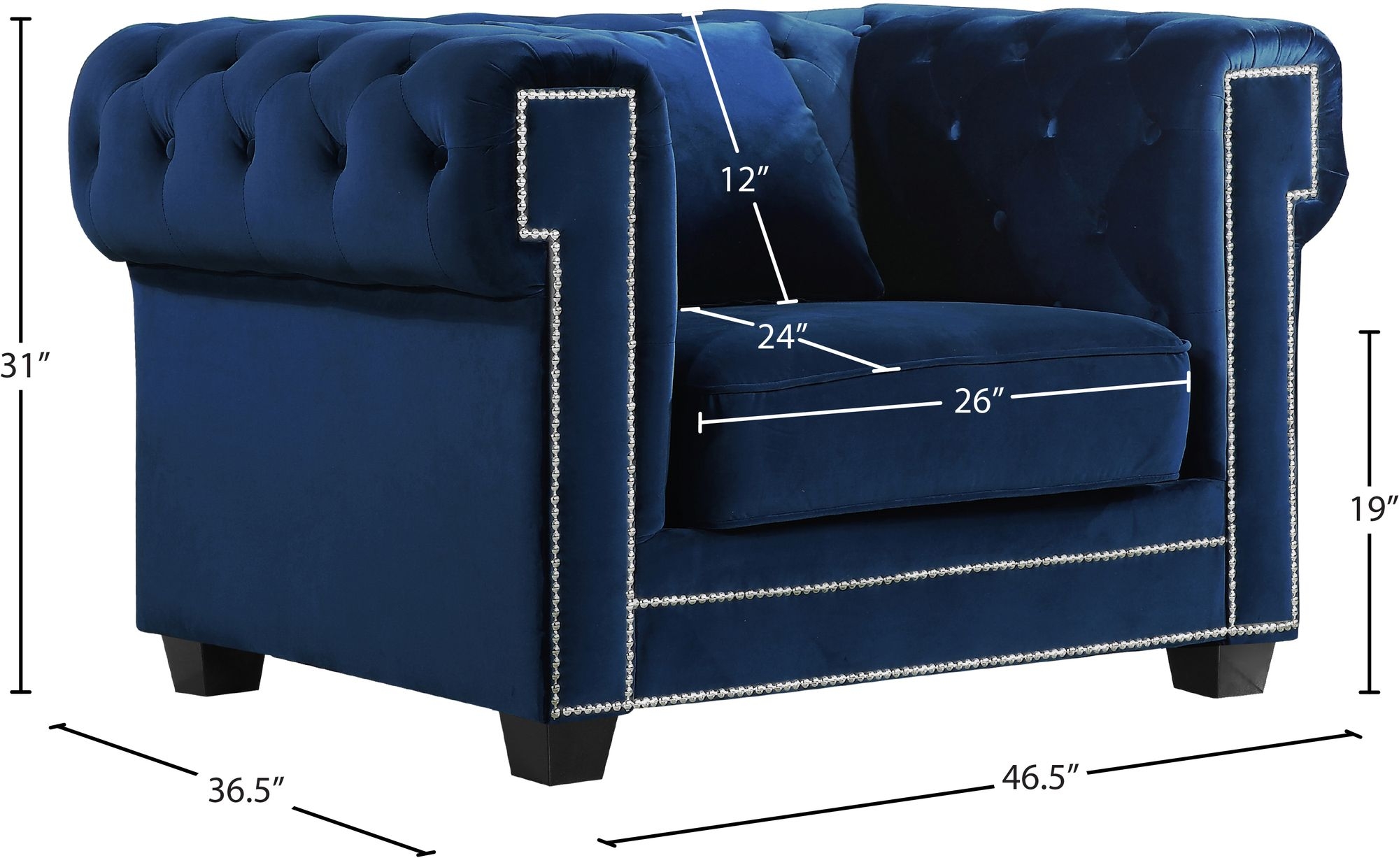 Bowery Velvet Chair
