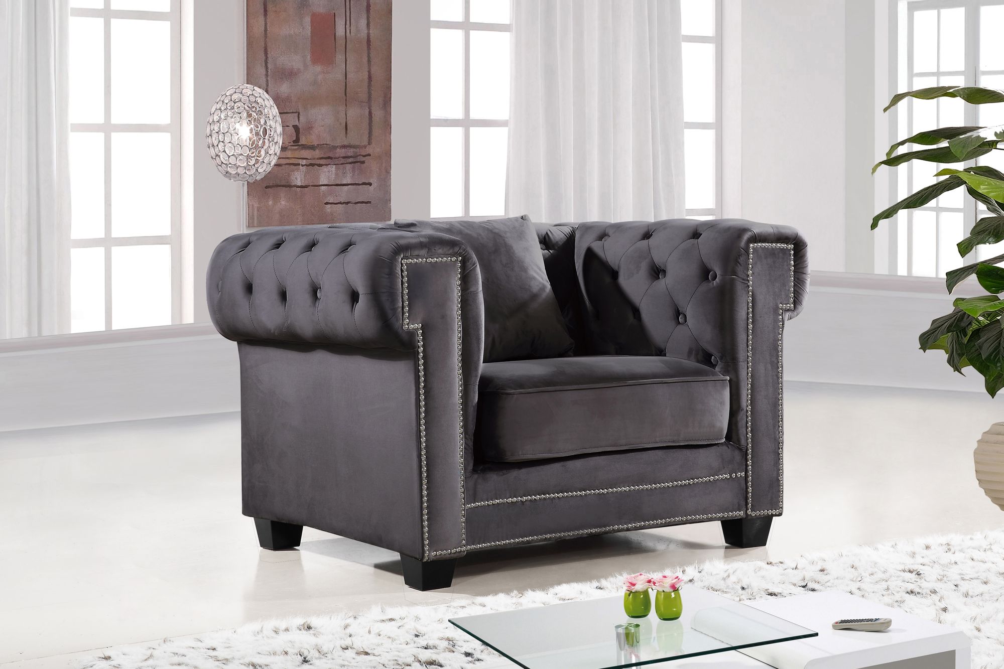 Bowery Velvet Chair