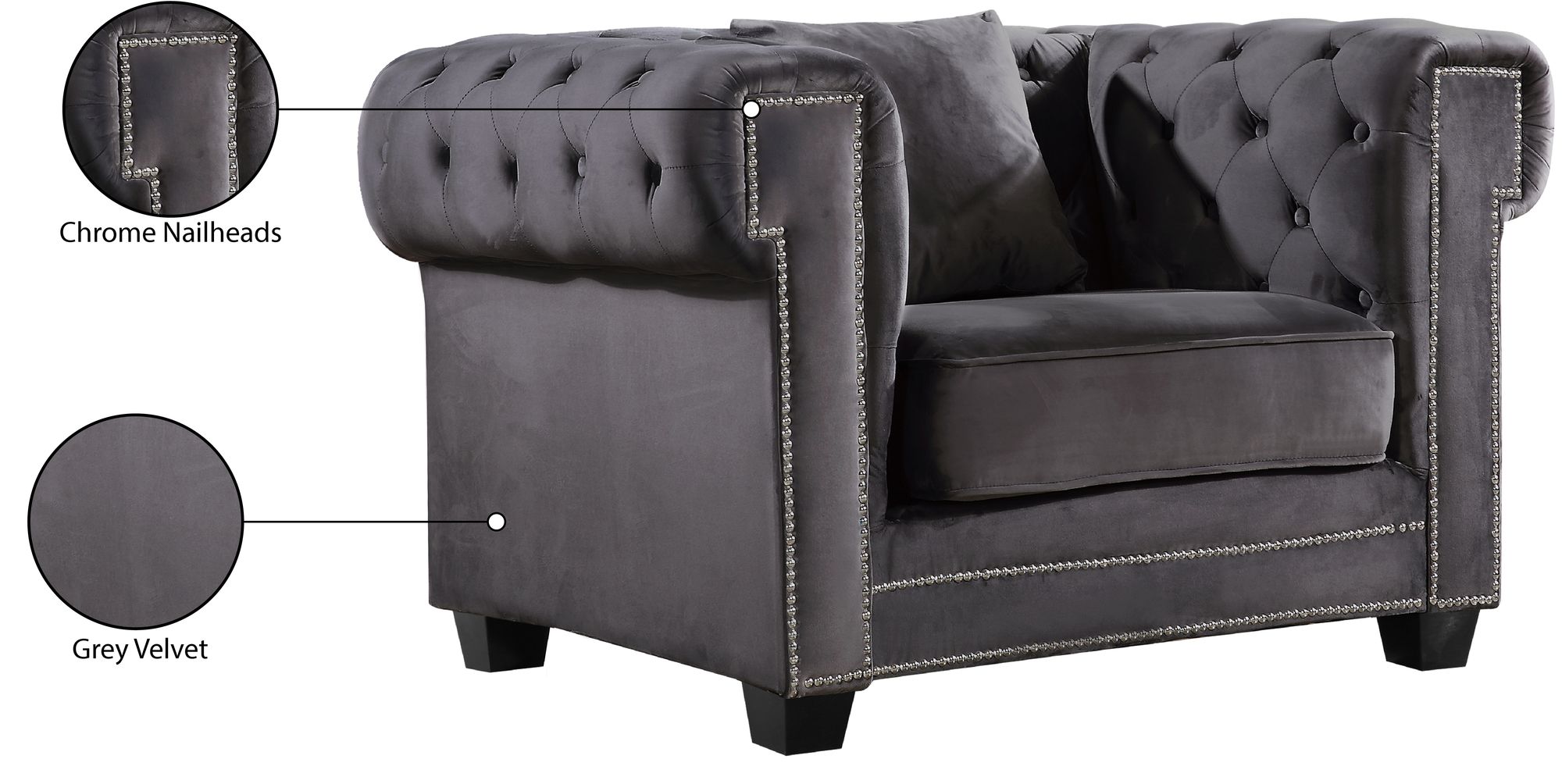 Bowery Velvet Chair