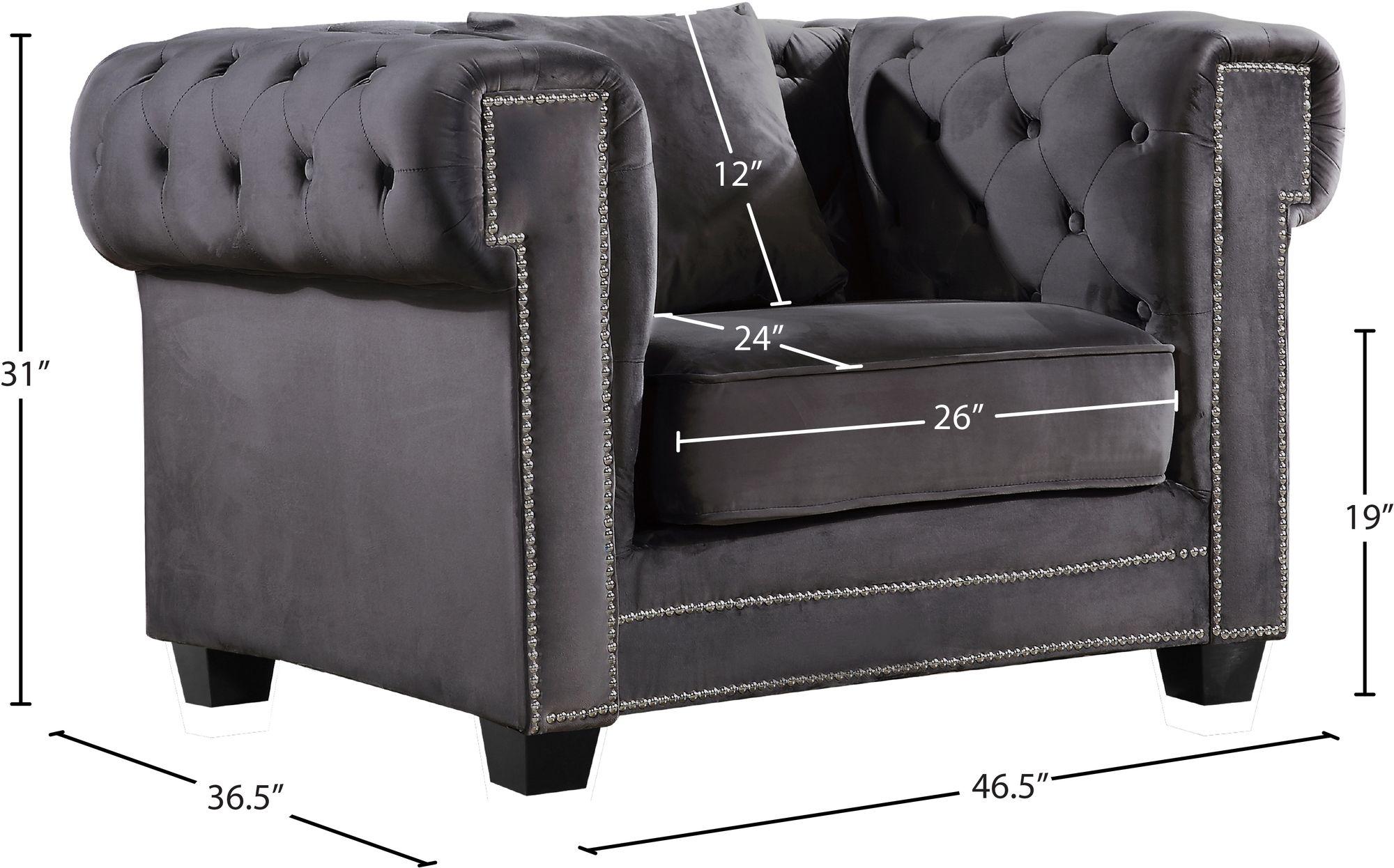 Bowery Velvet Chair