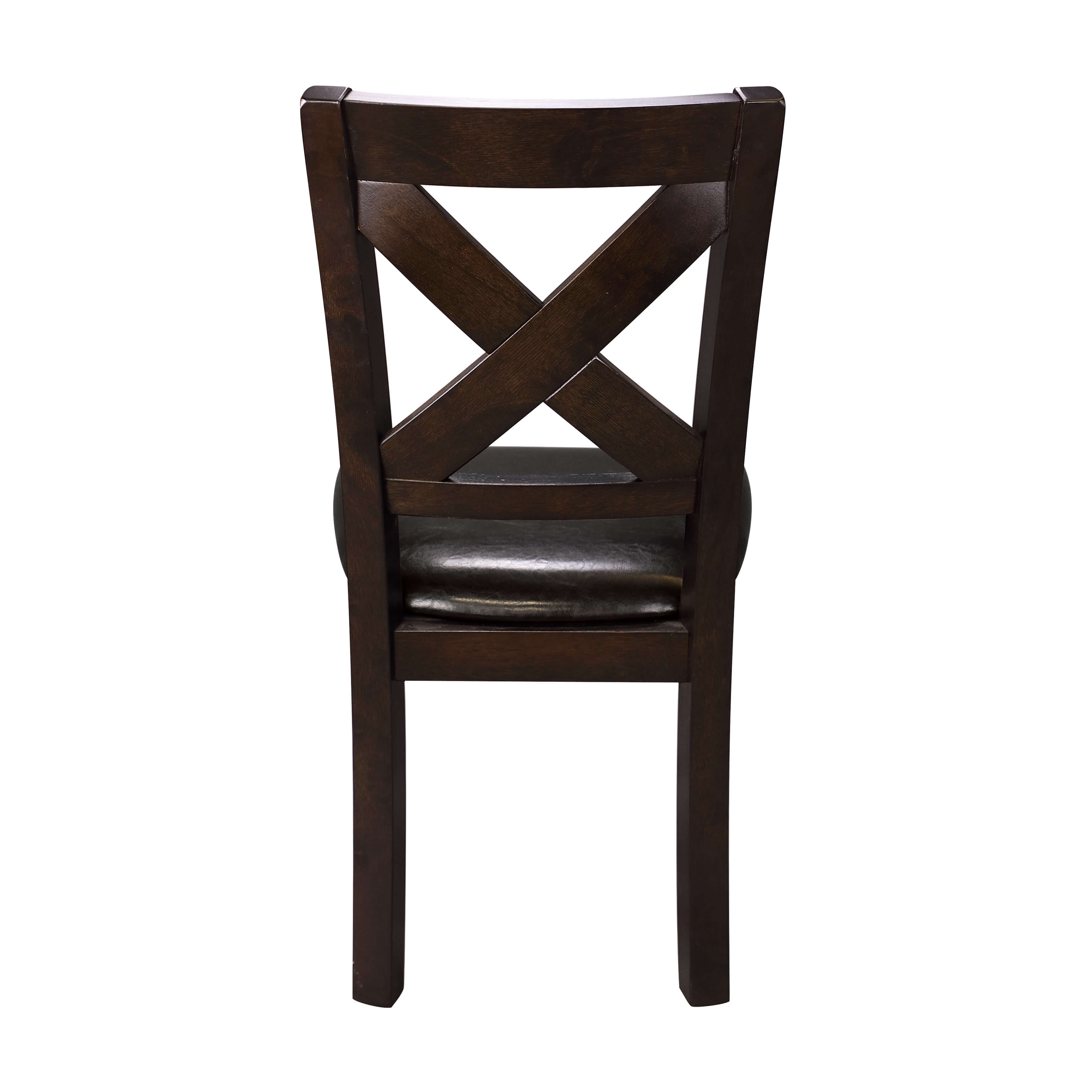 Crown Point Transitional Vinyl/Wood Dining Chair
