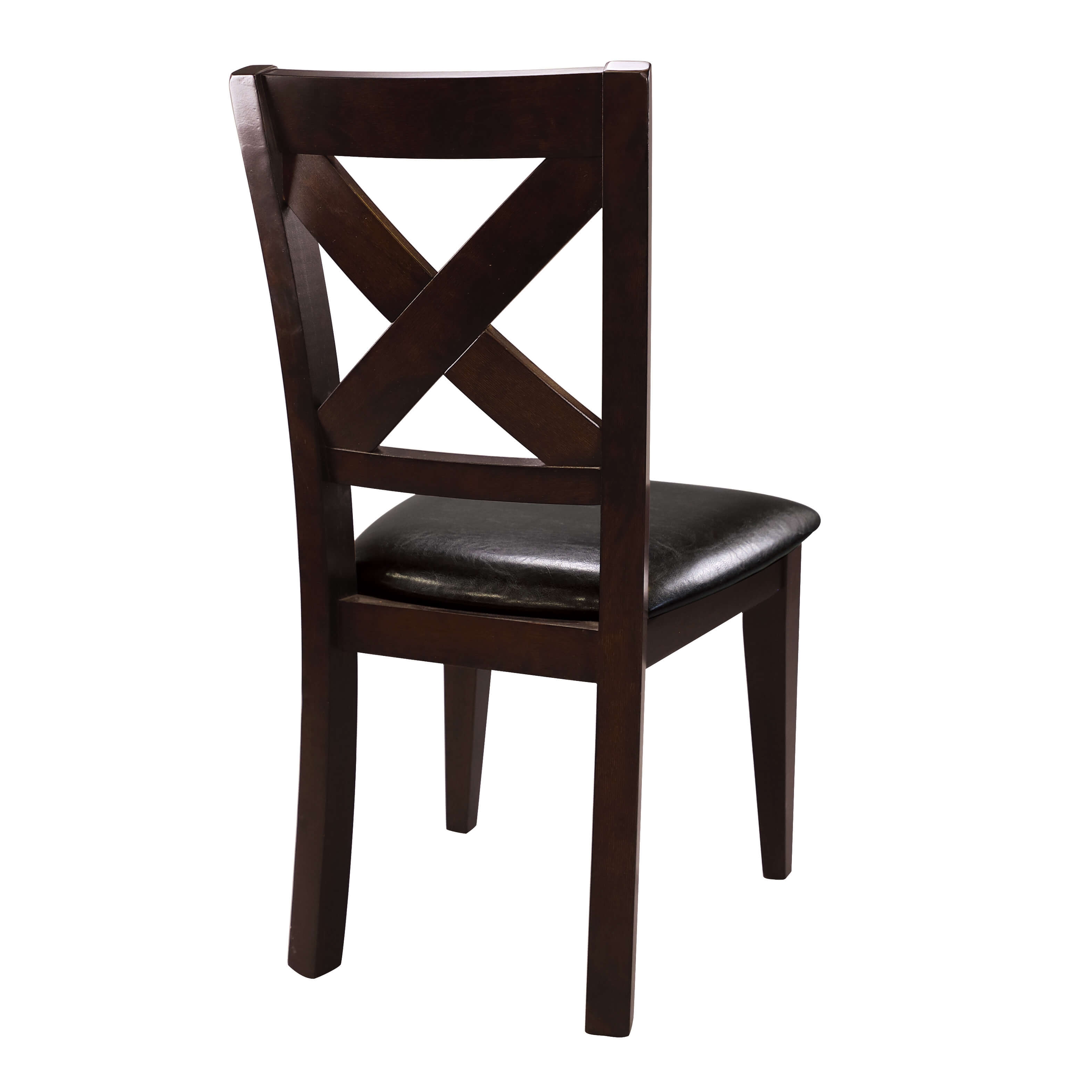 Crown Point Transitional Vinyl/Wood Dining Chair