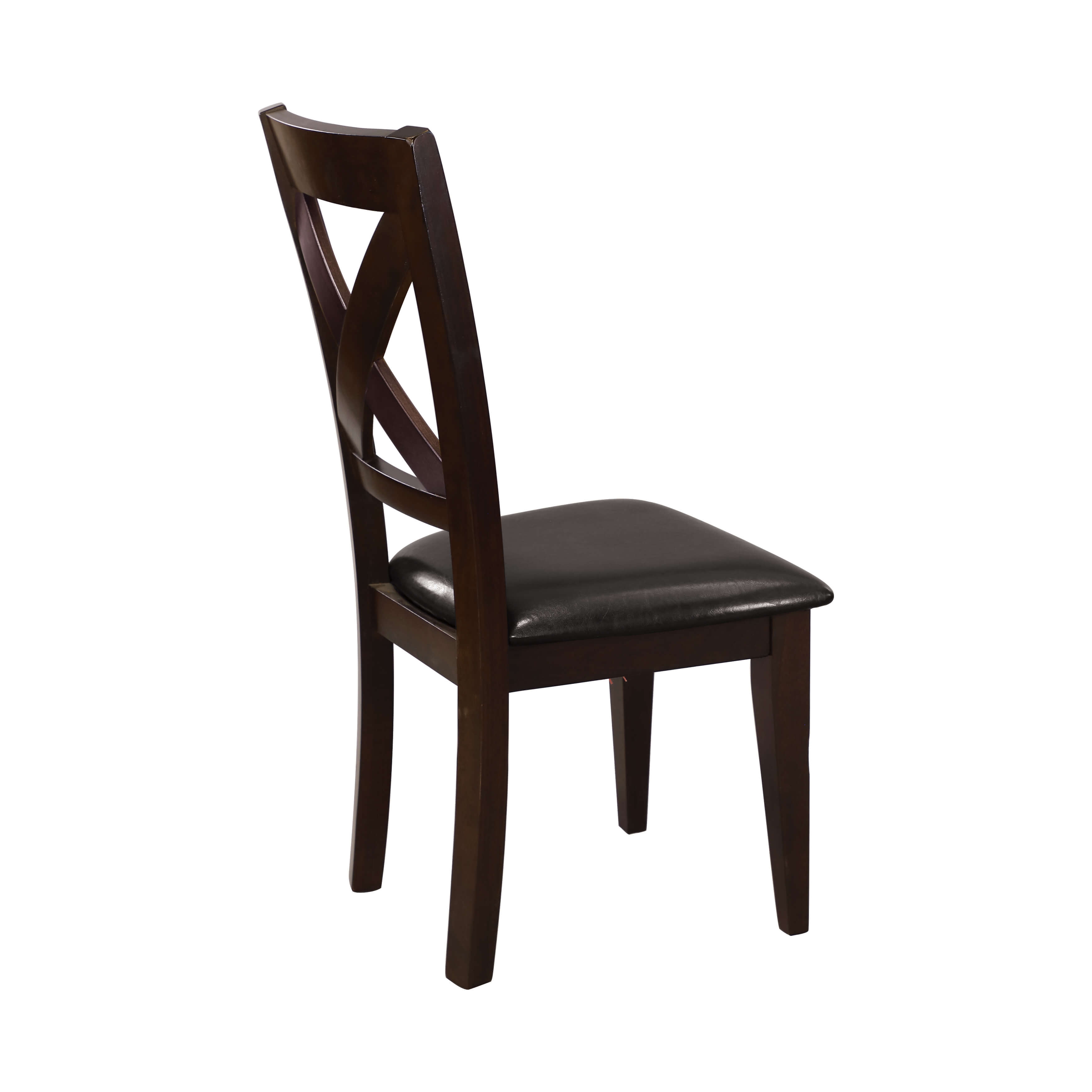 Crown Point Transitional Vinyl/Wood Dining Chair