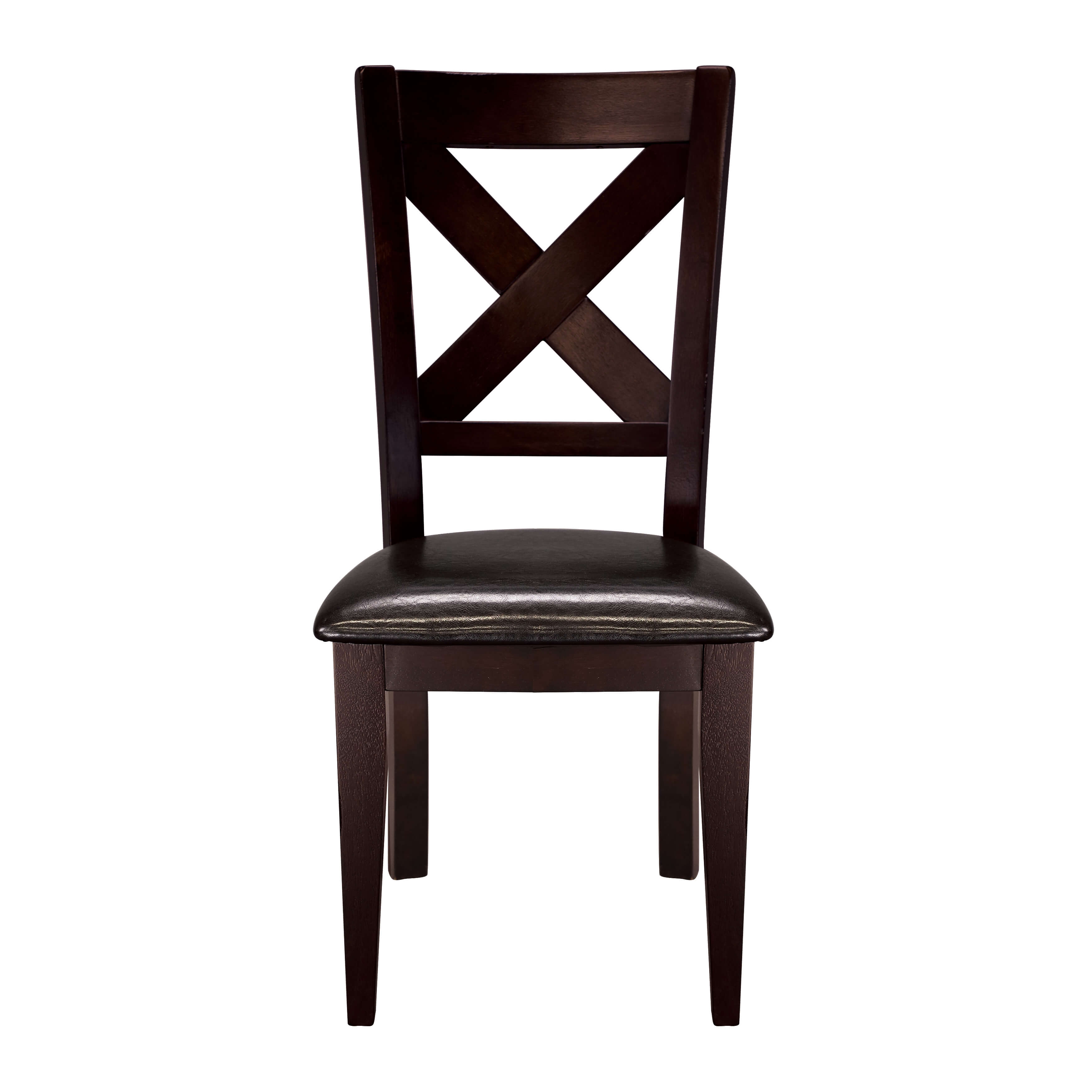 Crown Point Transitional Vinyl/Wood Dining Chair