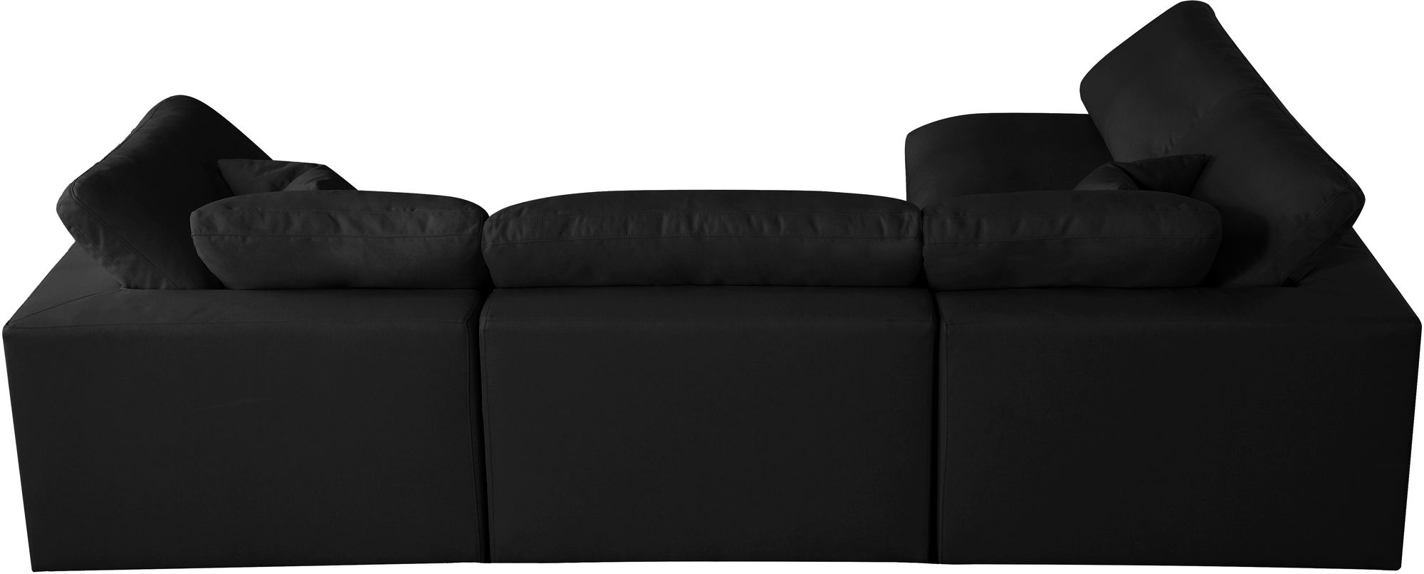Plush 105" 4-Piece Velvet Standard Comfort Modular Corner Sectional
