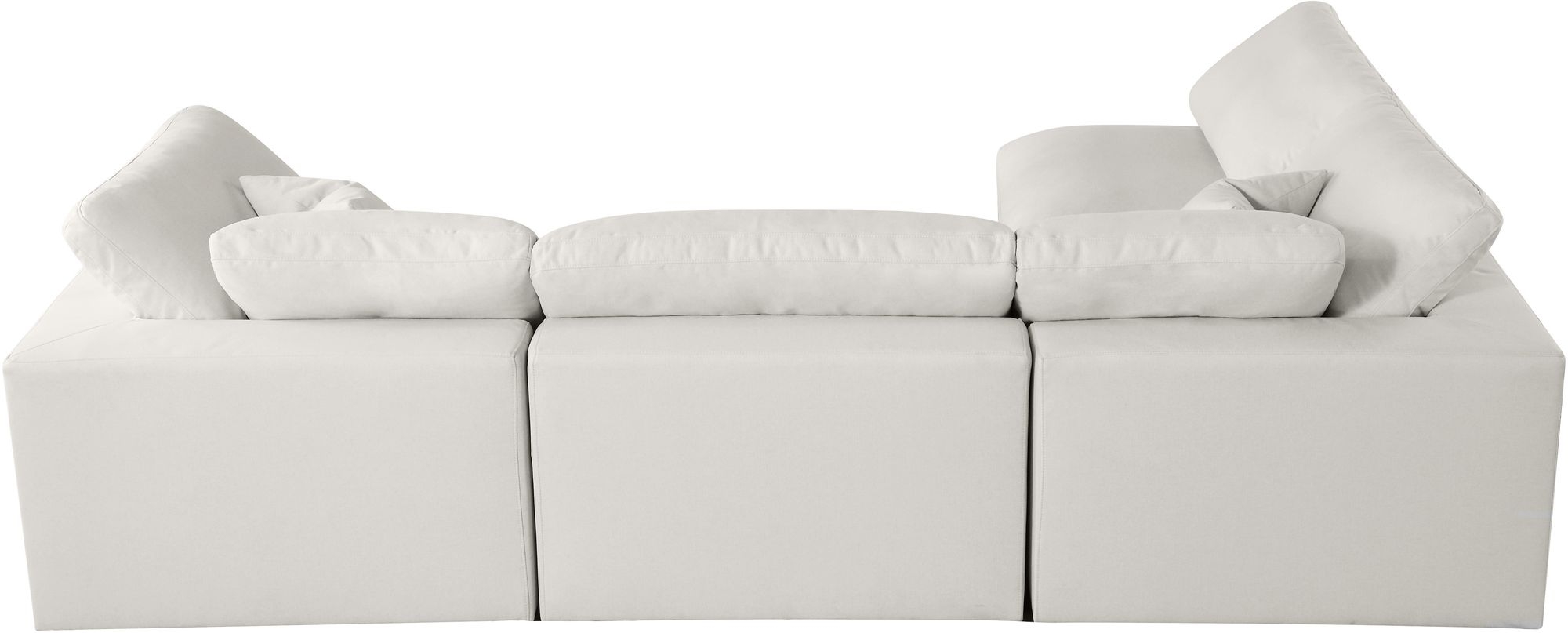 Plush 105" 4-Piece Velvet Standard Comfort Modular Corner Sectional