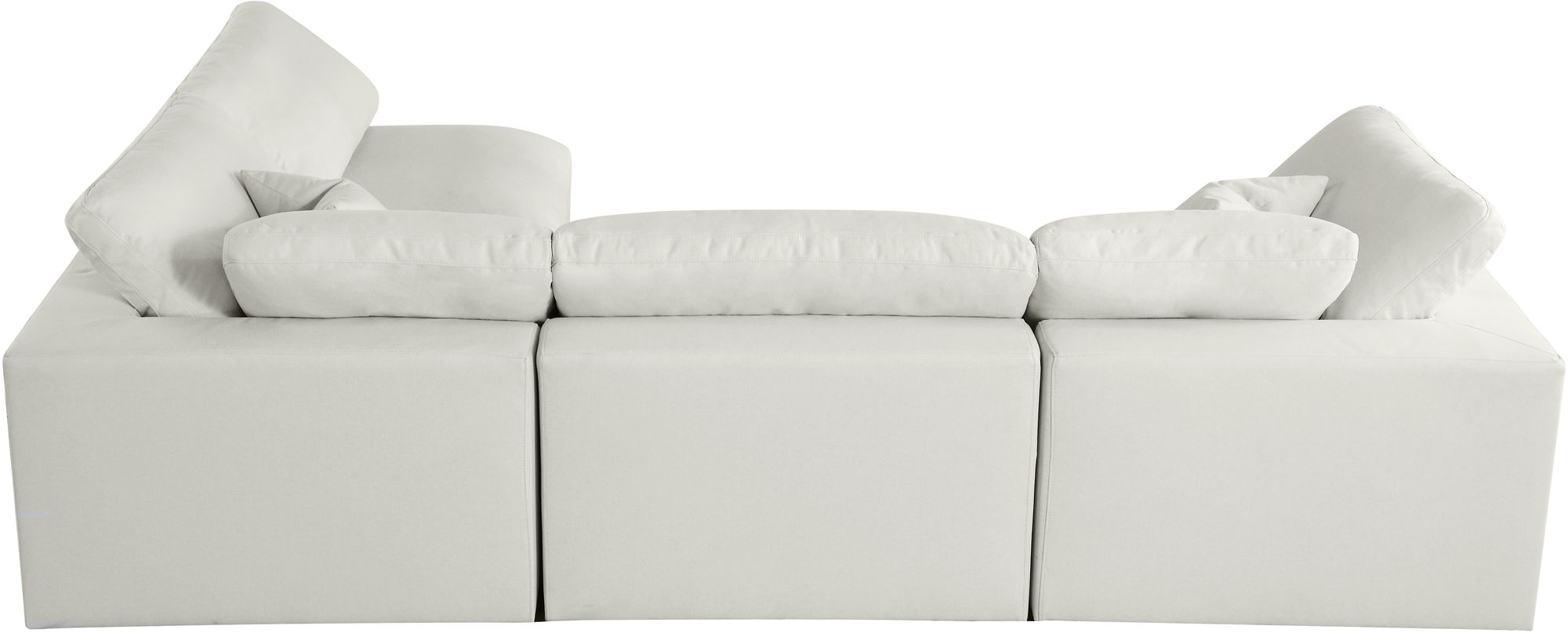Plush 105" 4-Piece Velvet Standard Comfort Modular Corner Sectional