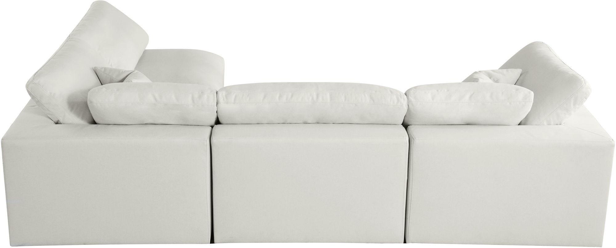 Plush 105" 4-Piece Velvet Standard Comfort Modular Corner Sectional