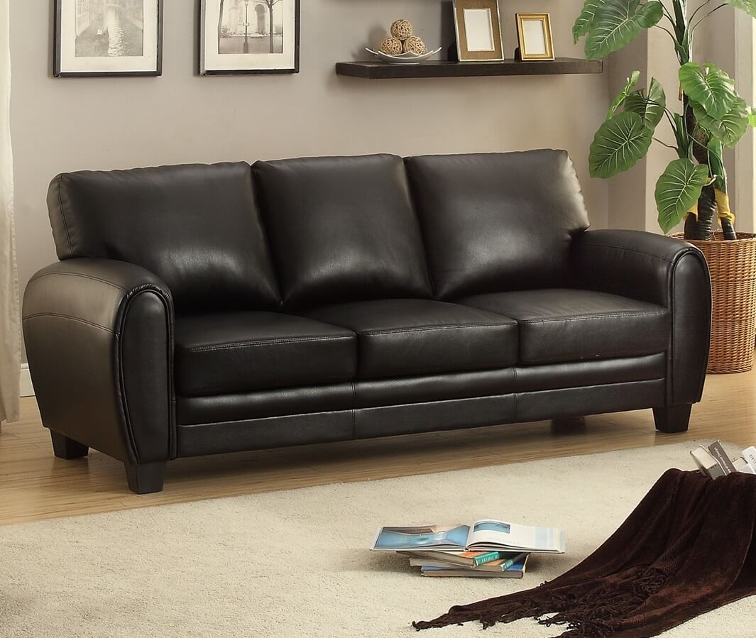 Rubin Bonded Leather Living Room Set by Homelegance