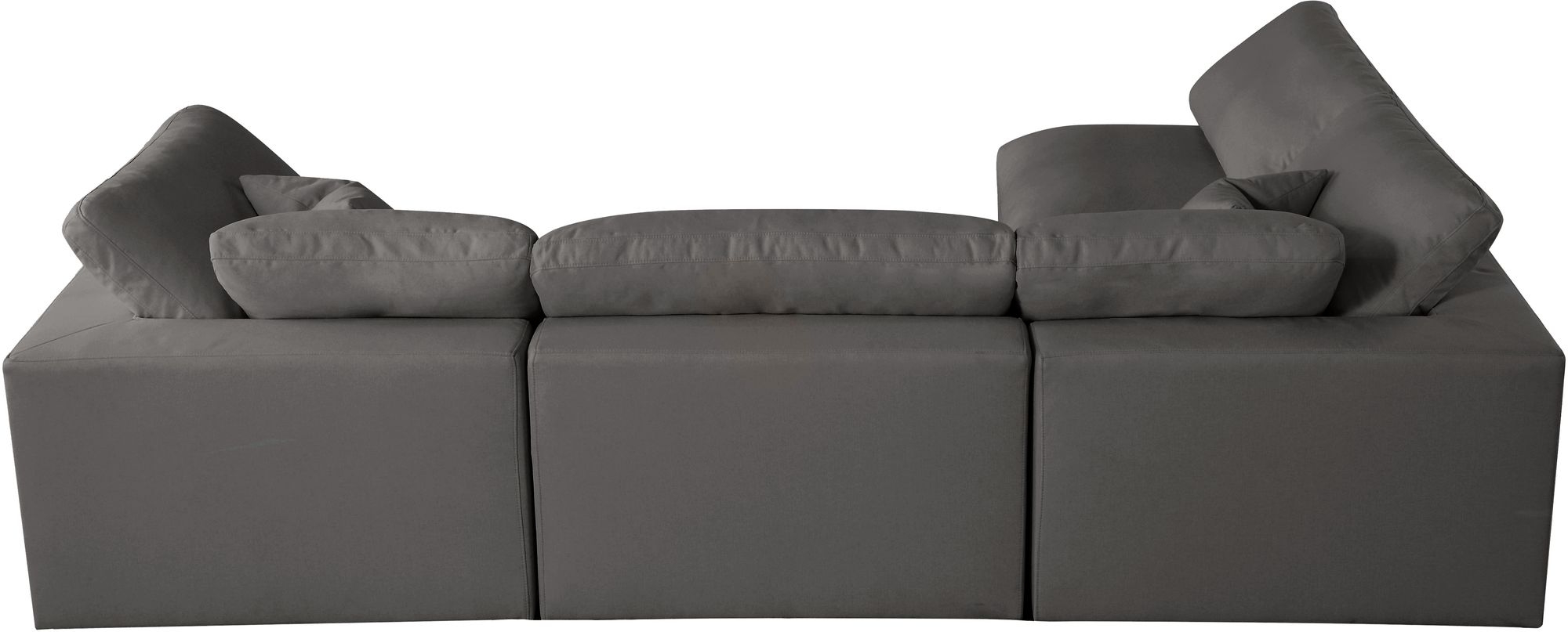 Plush 105" 4-Piece Velvet Standard Comfort Modular Corner Sectional