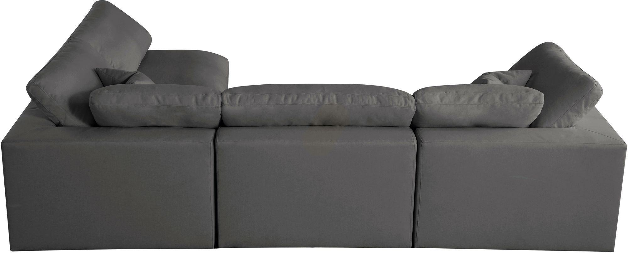 Plush 105" 4-Piece Velvet Standard Comfort Modular Corner Sectional