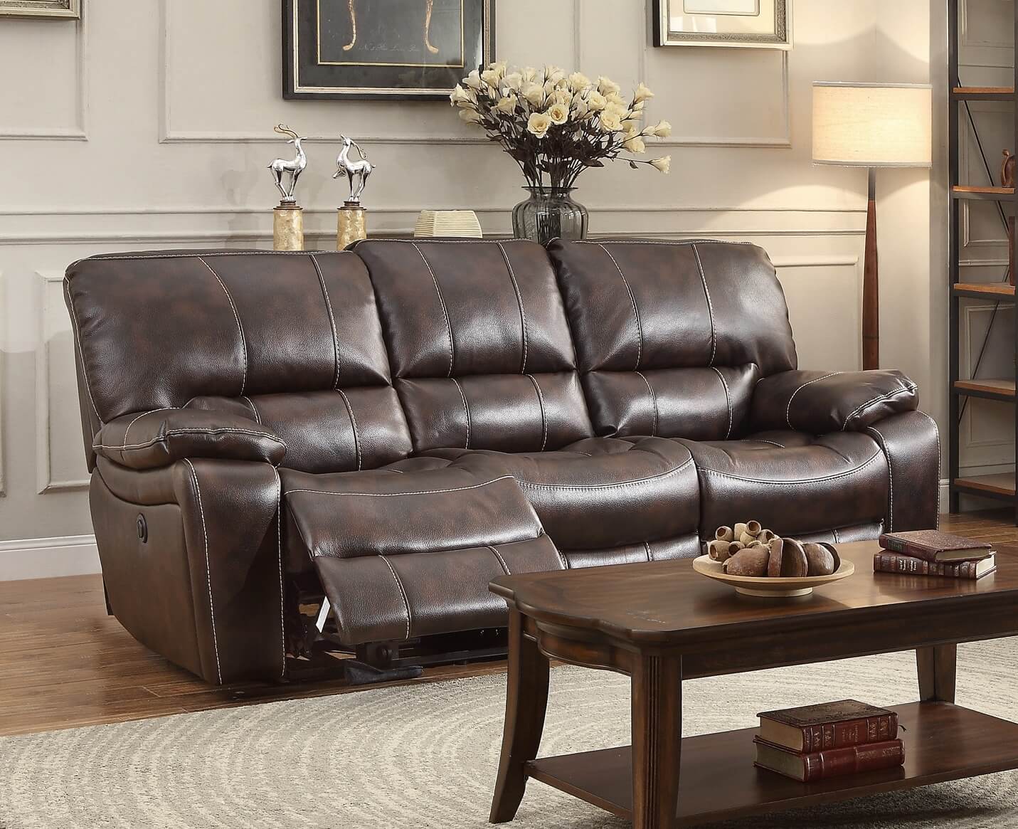 Timkin Leatherette Sofa by Homelegance