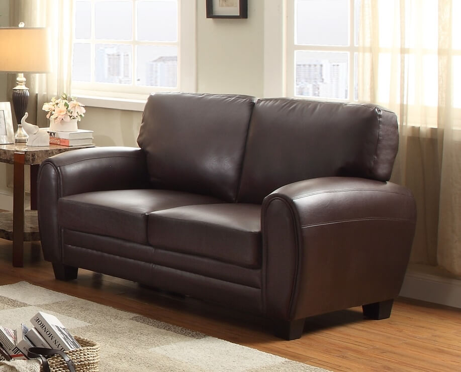 Rubin Bonded Leather Living Room Set by Homelegance