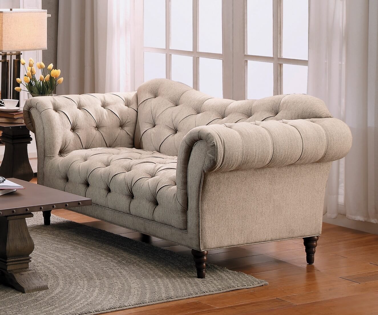 St Claire Fabric Living Room Set by Homelegance