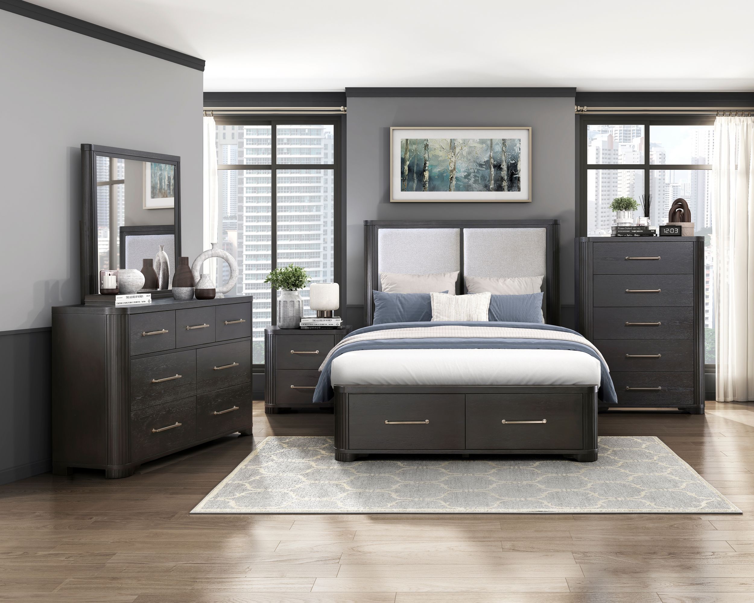Gilbert Wood 2-Drawer Night Stand
