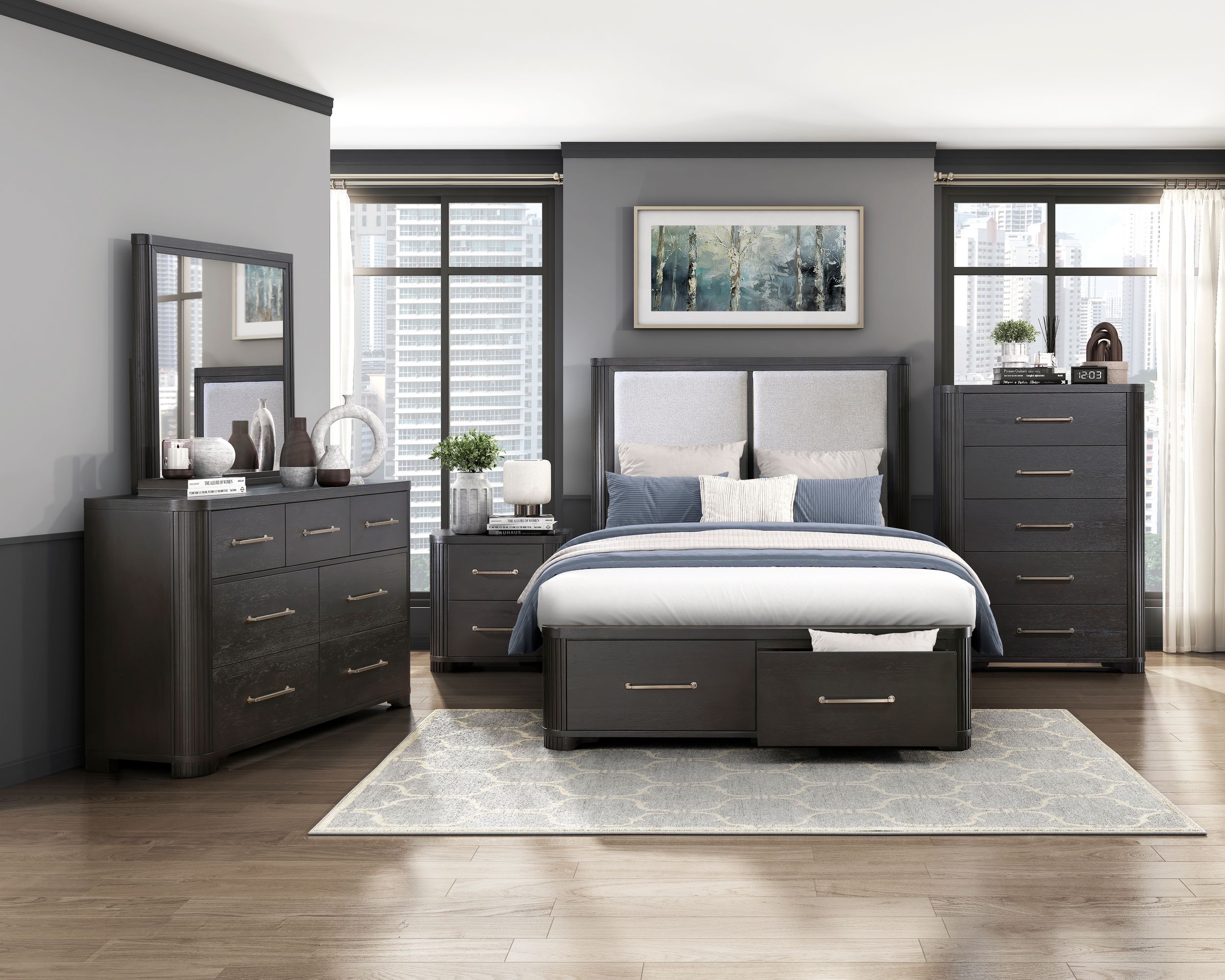 Gilbert Wood 2-Drawer Night Stand