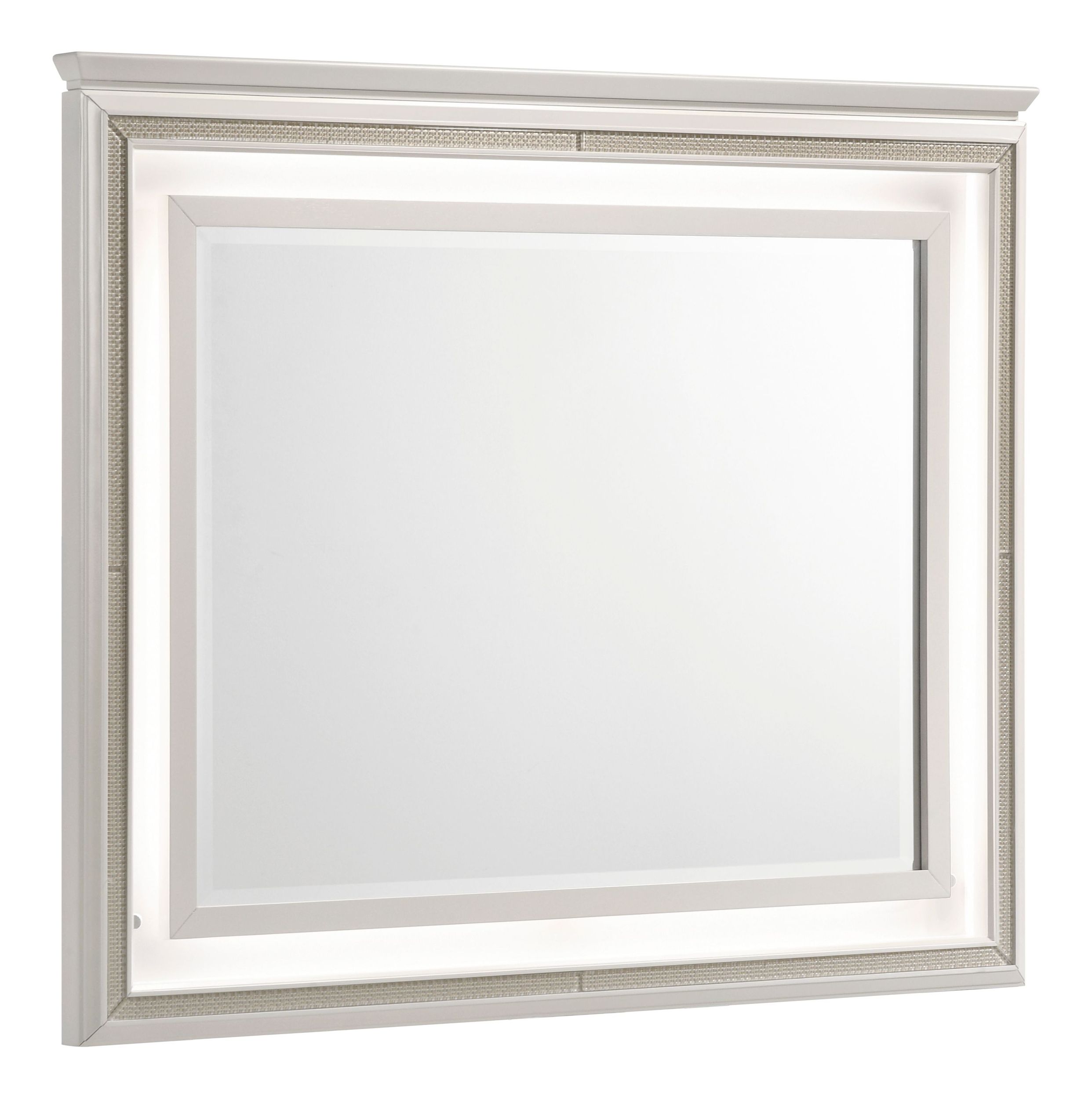 Audra Rectangular Wood LED Lighting Mirror
