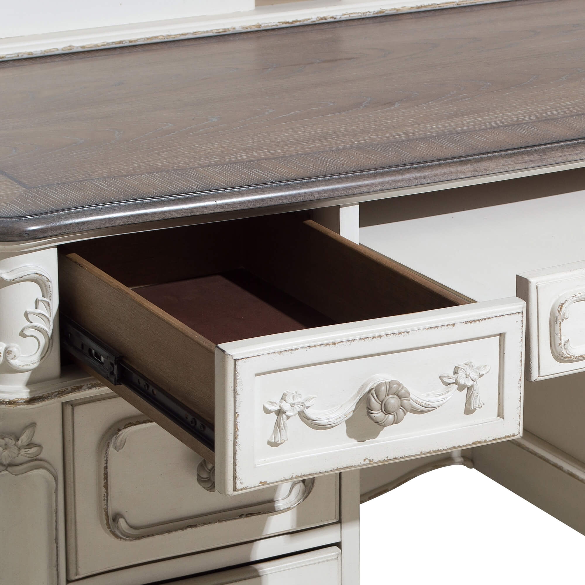 Cinderella Wood/Wood Veneer Writing Desk