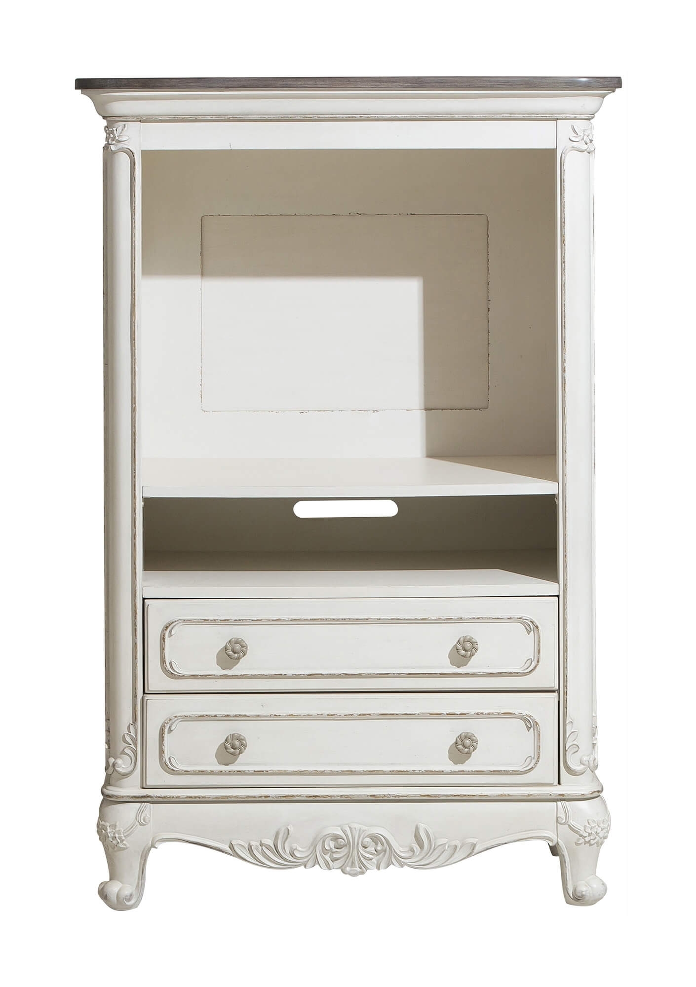 Cinderella Wood/Wood Veneer TV Armoire