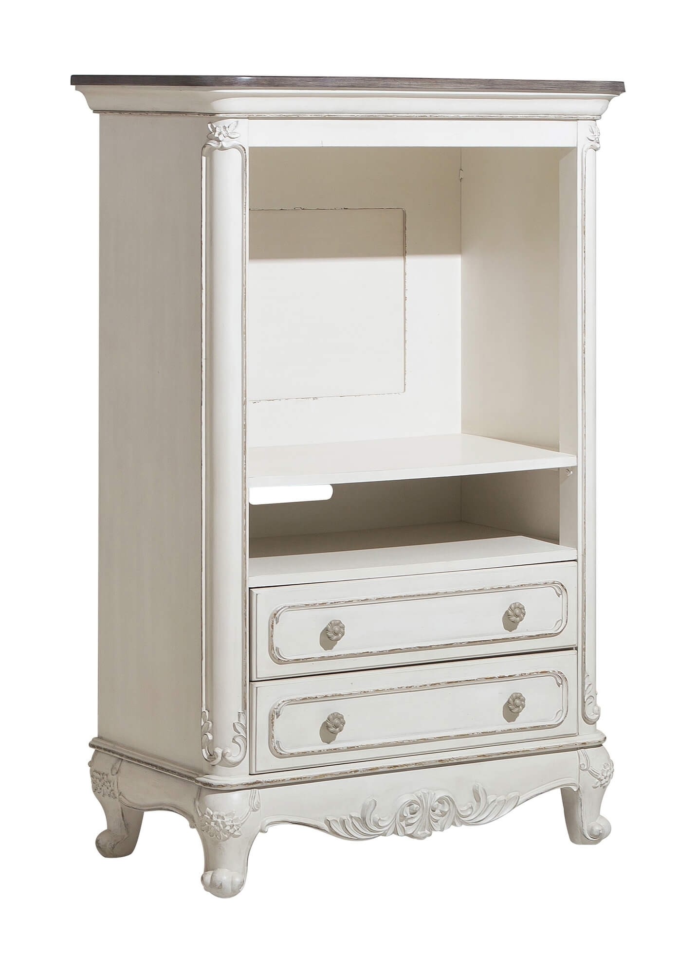 Cinderella Wood/Wood Veneer TV Armoire