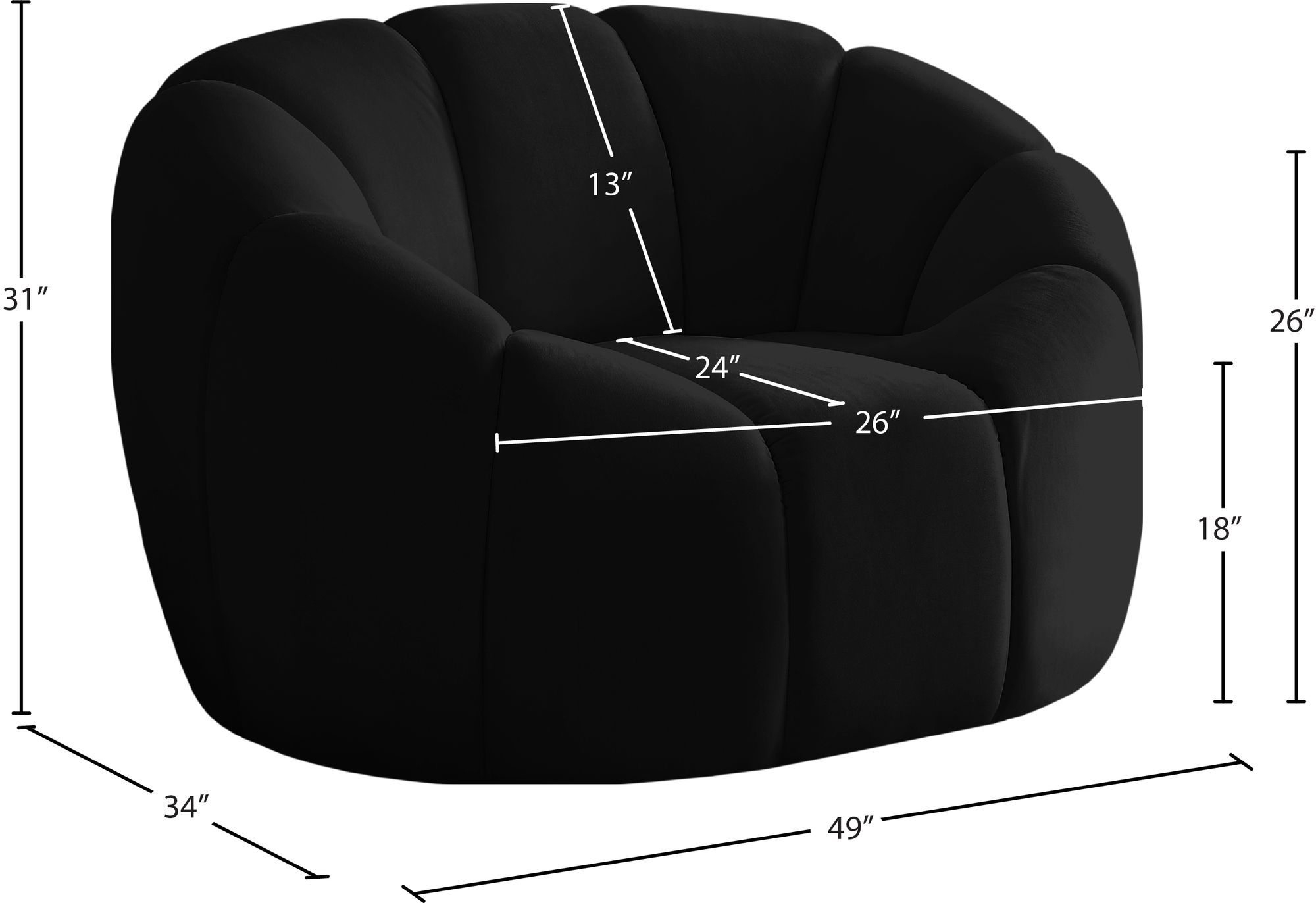 Elijah Velvet Chair