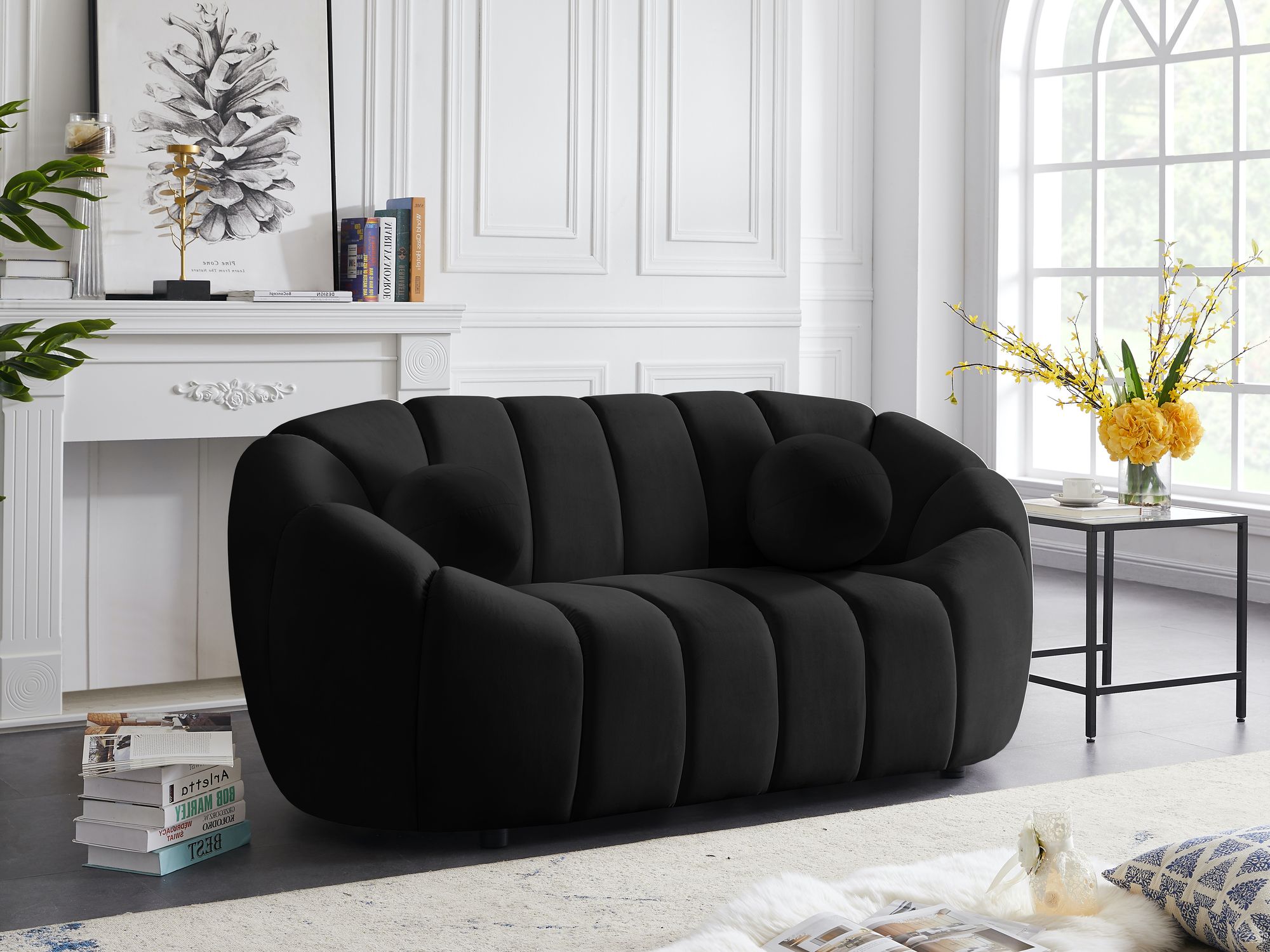 Elijah Velvet Loveseat
