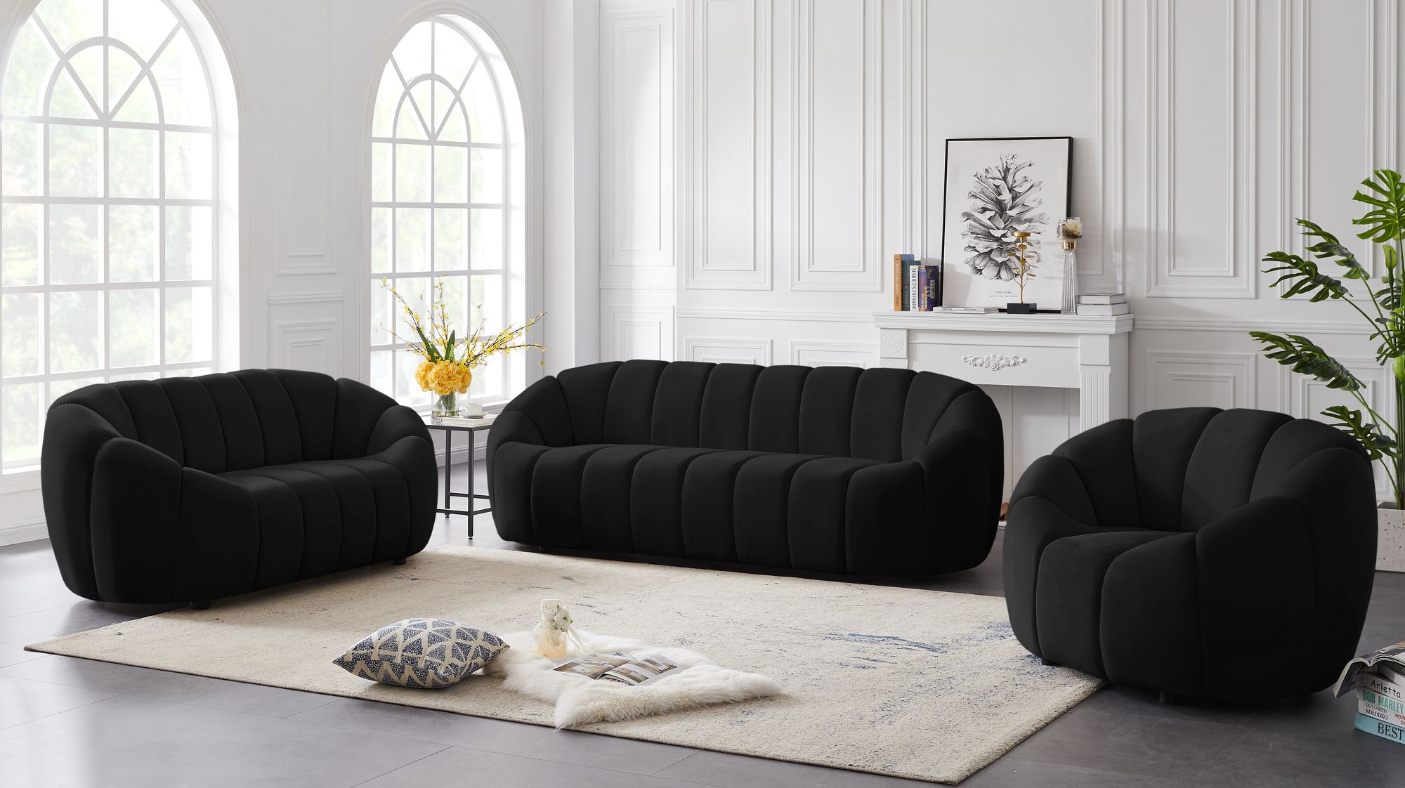 Elijah Velvet Loveseat
