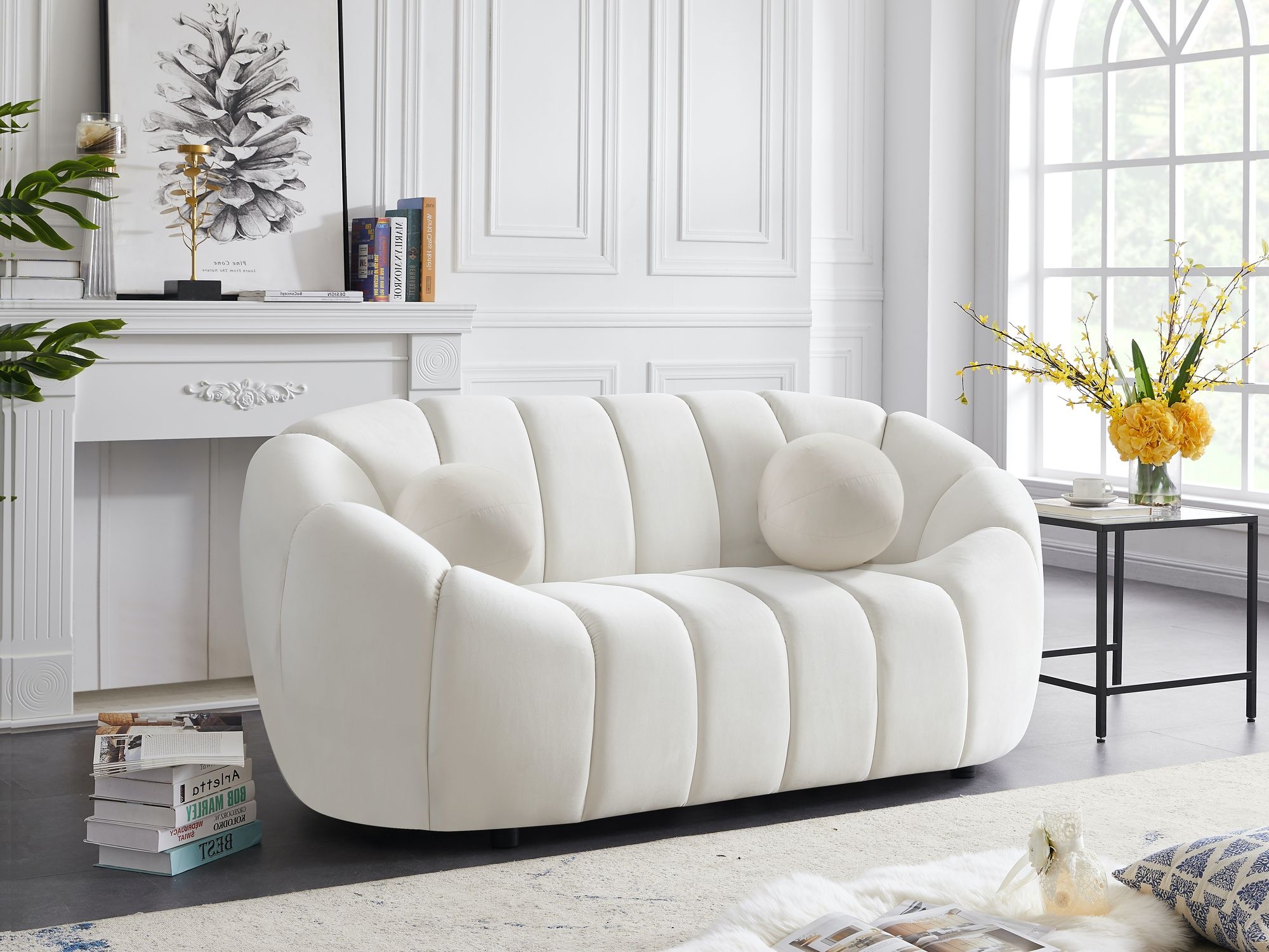 Elijah Velvet Loveseat