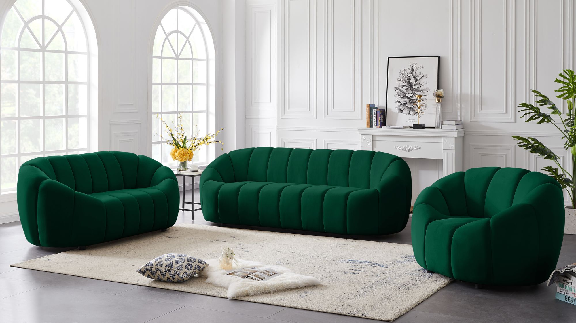Elijah Velvet Loveseat
