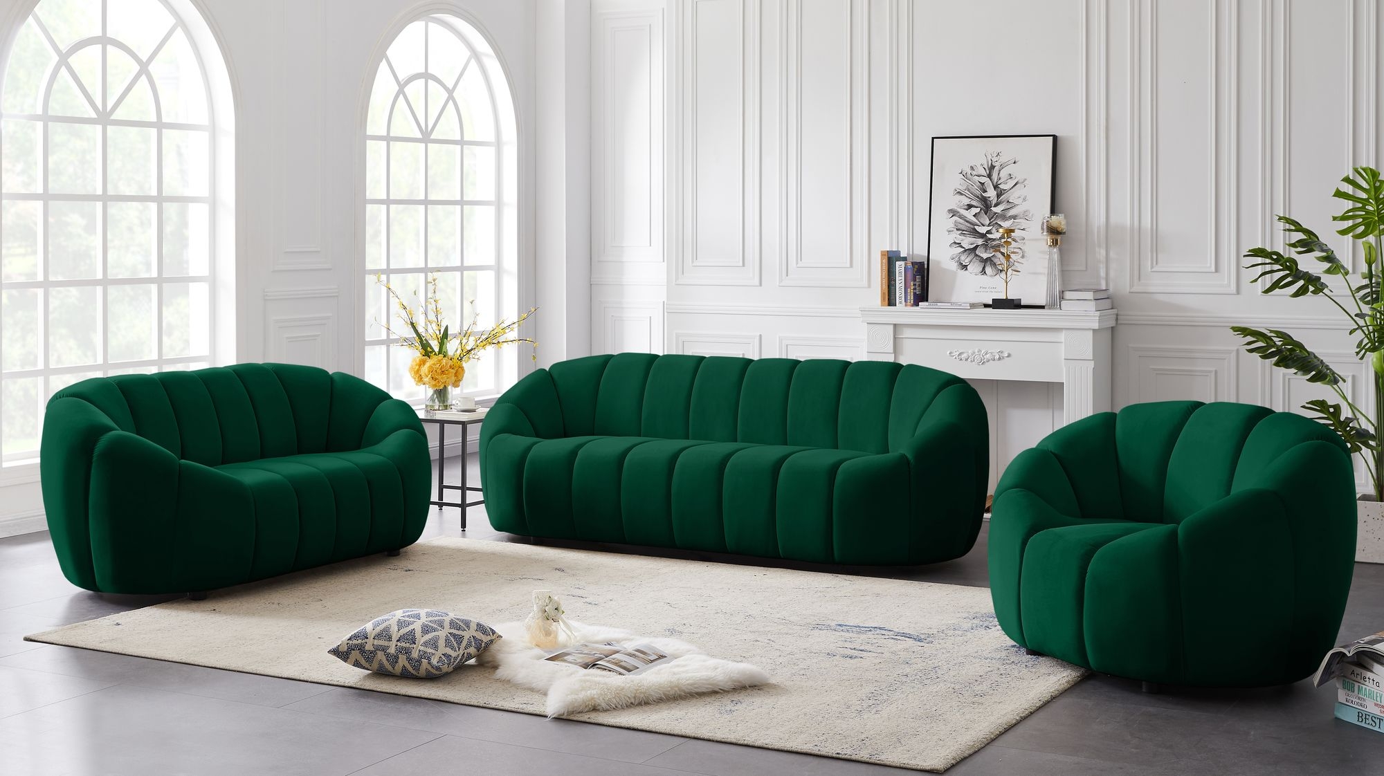 Elijah Velvet Loveseat