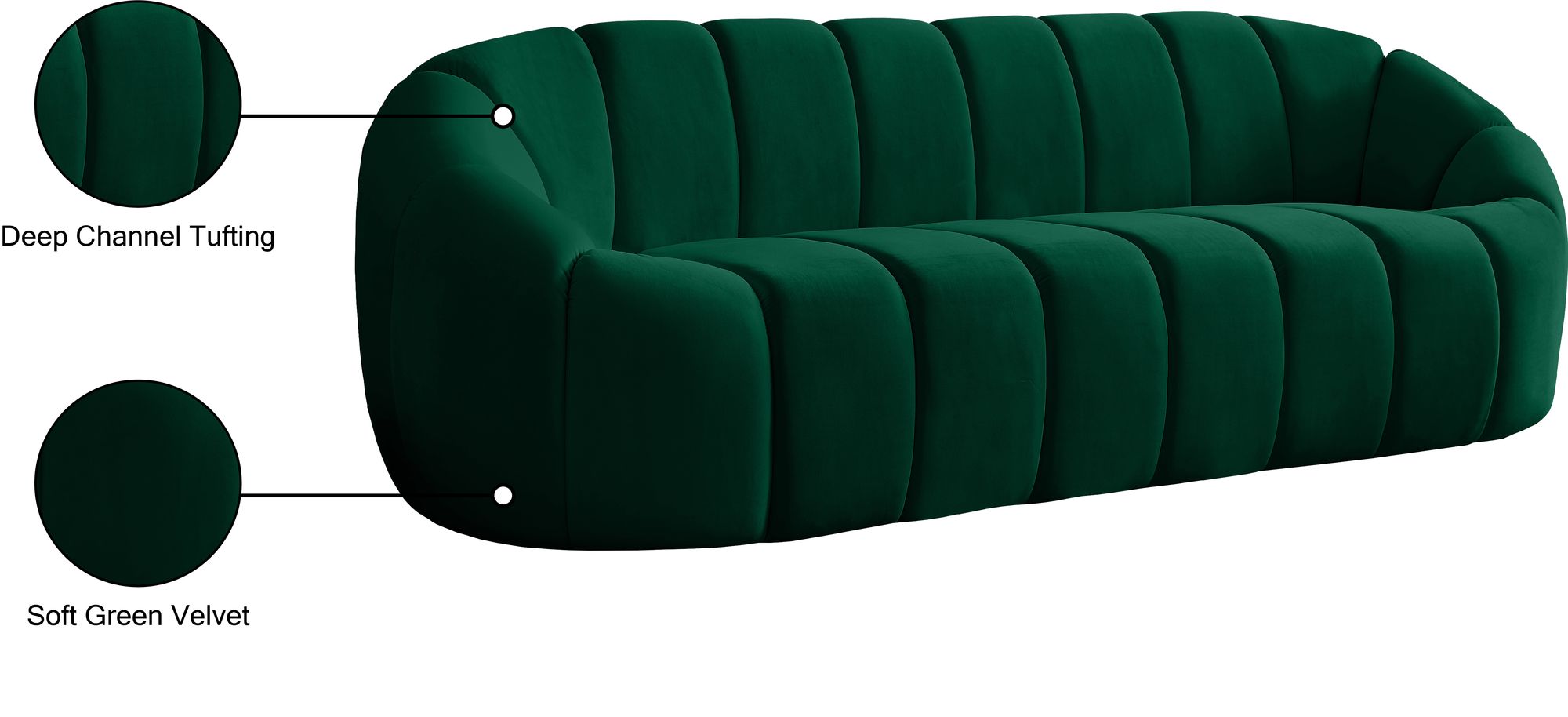 Elijah Velvet Sofa