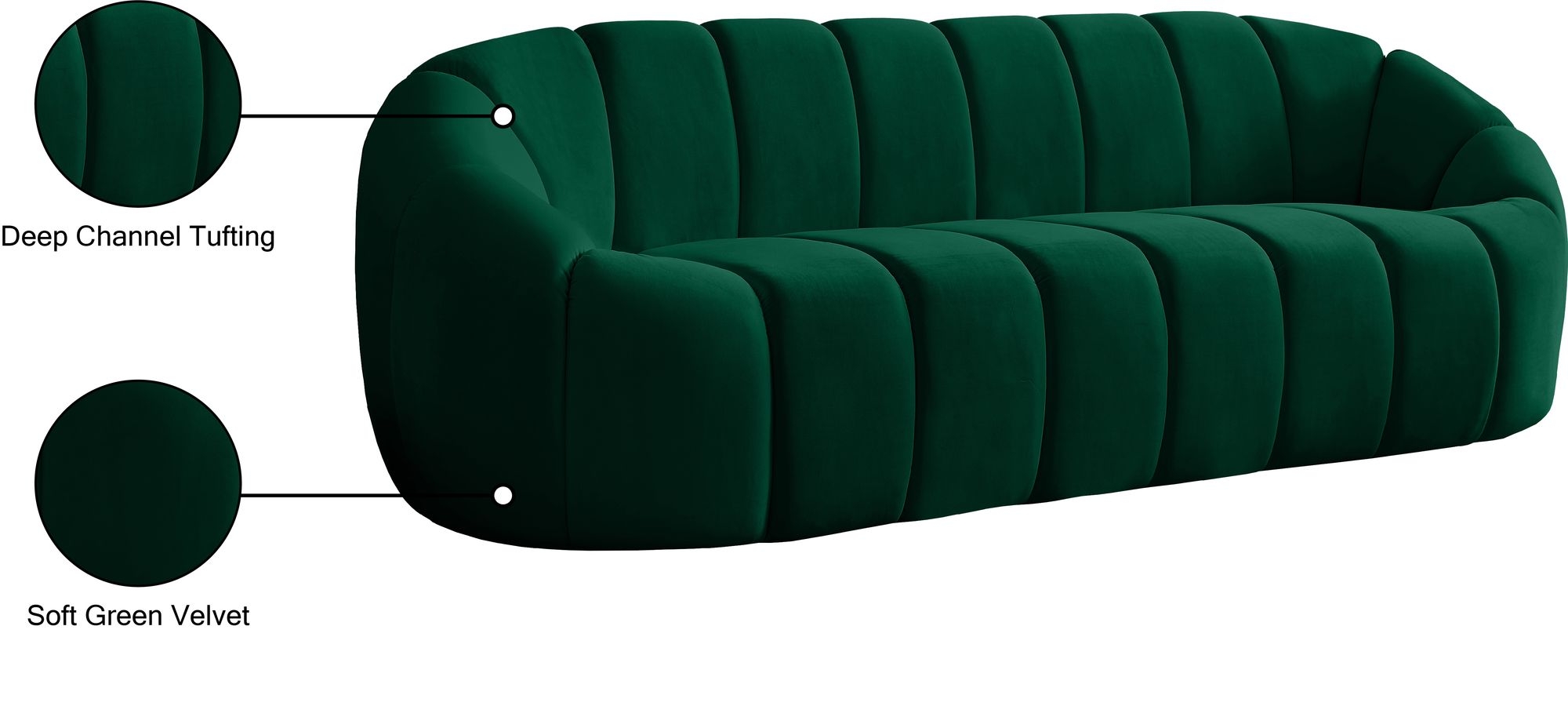 Elijah Velvet Sofa