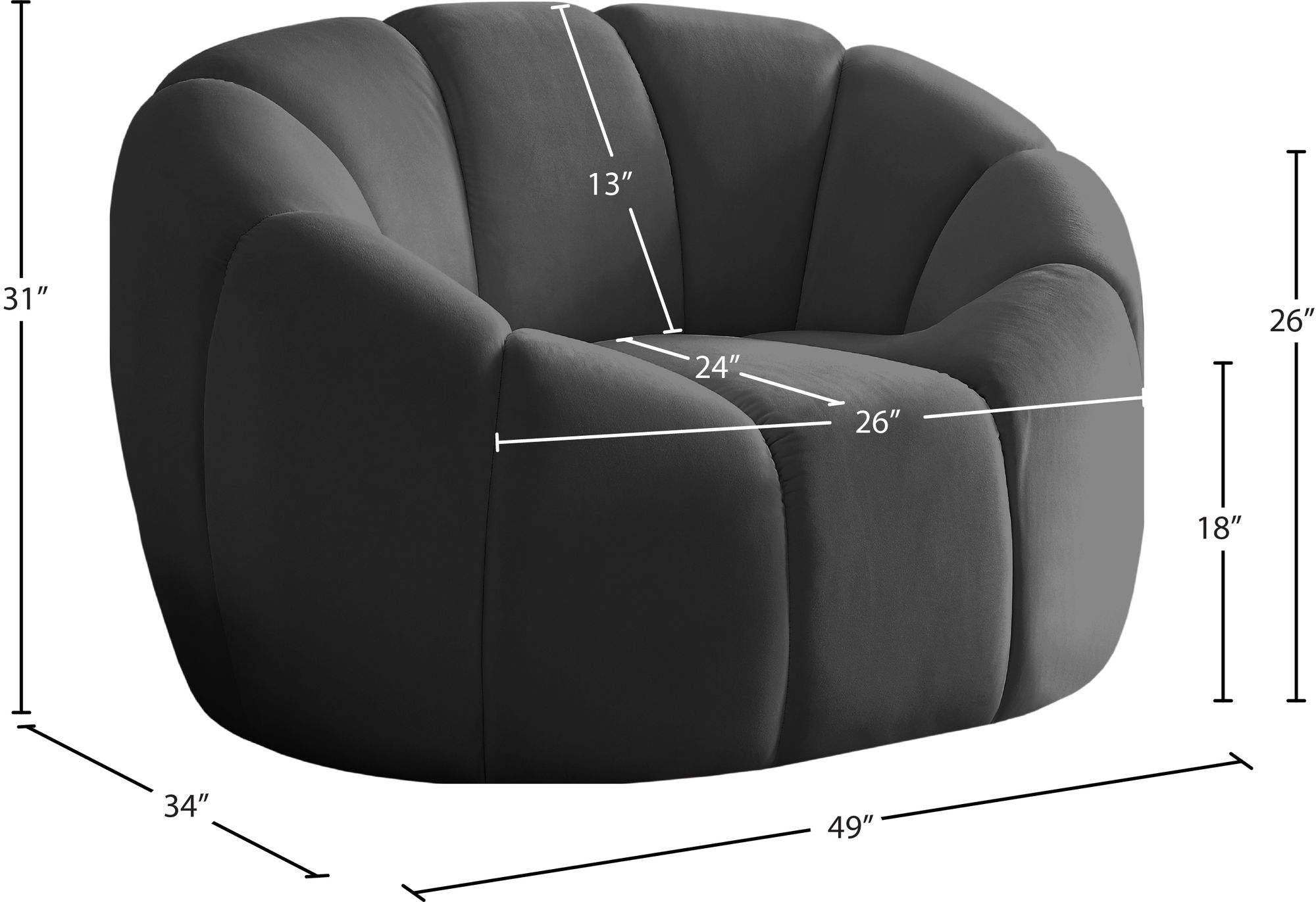 Elijah Velvet Chair