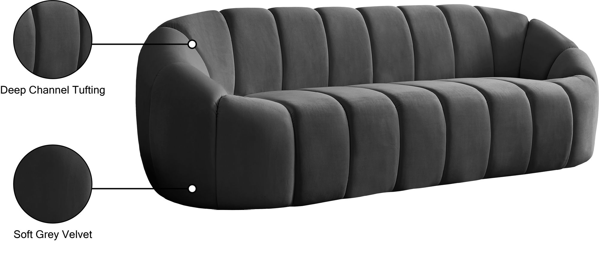 Elijah Velvet Sofa