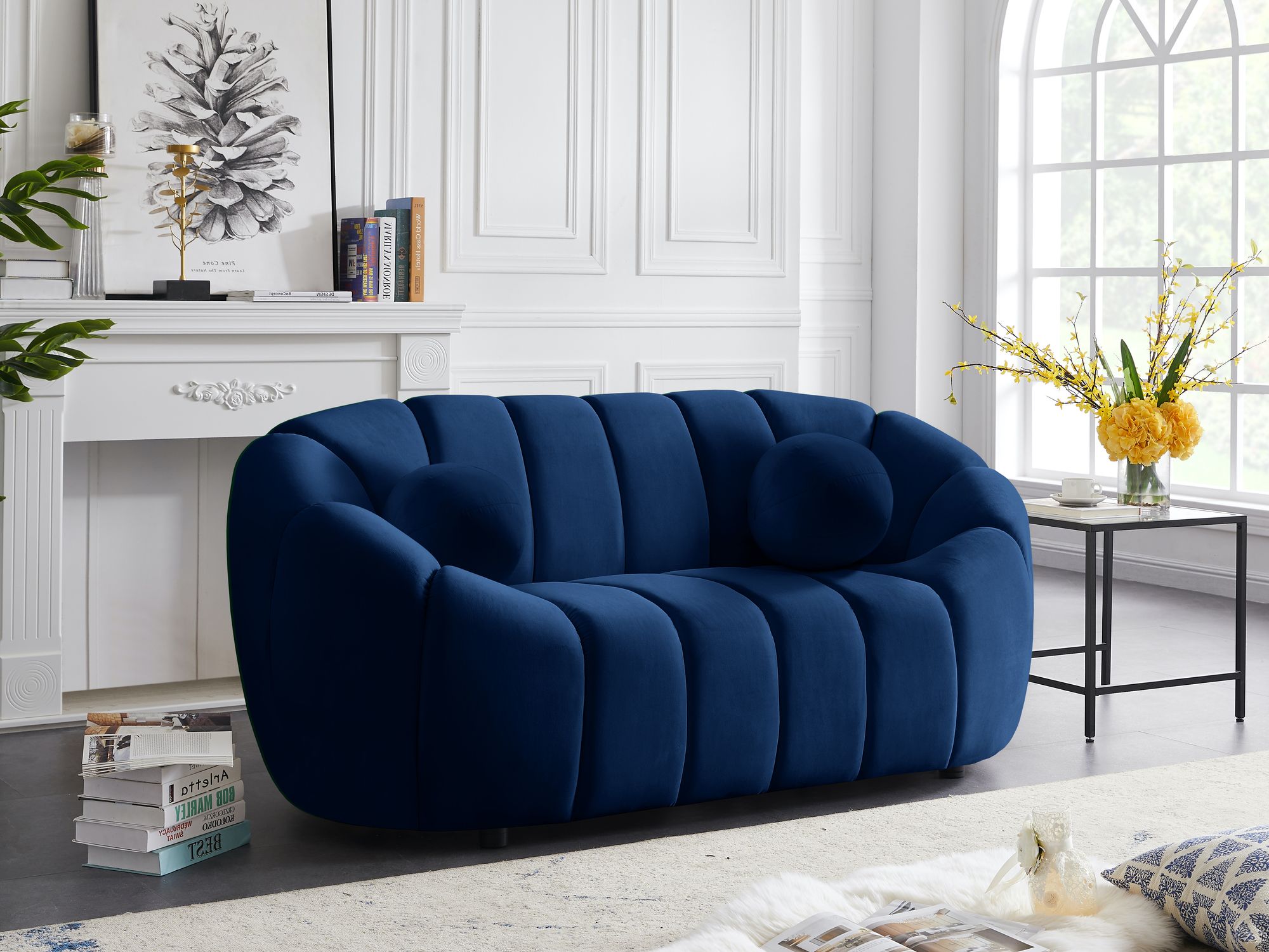 Elijah Velvet Loveseat