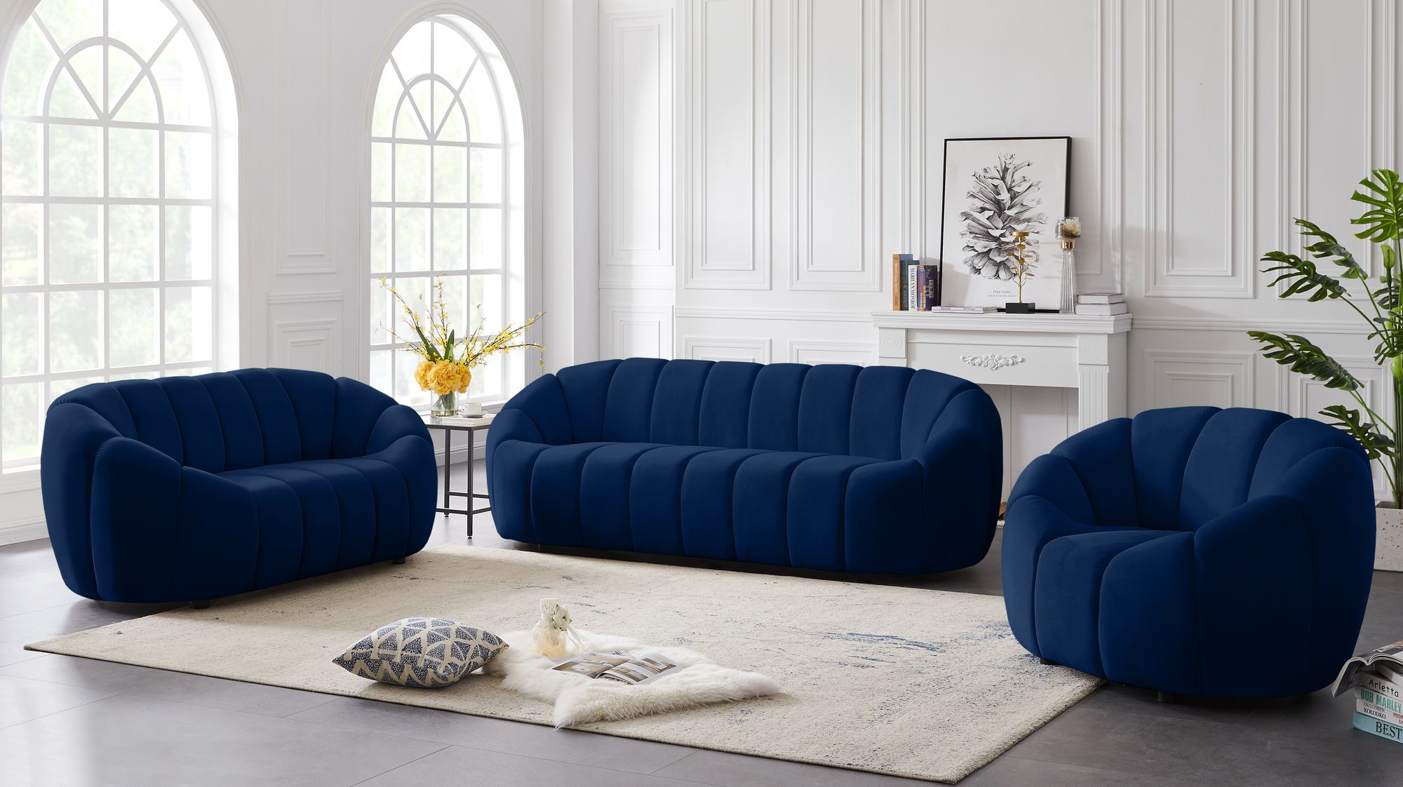 Elijah Velvet Loveseat